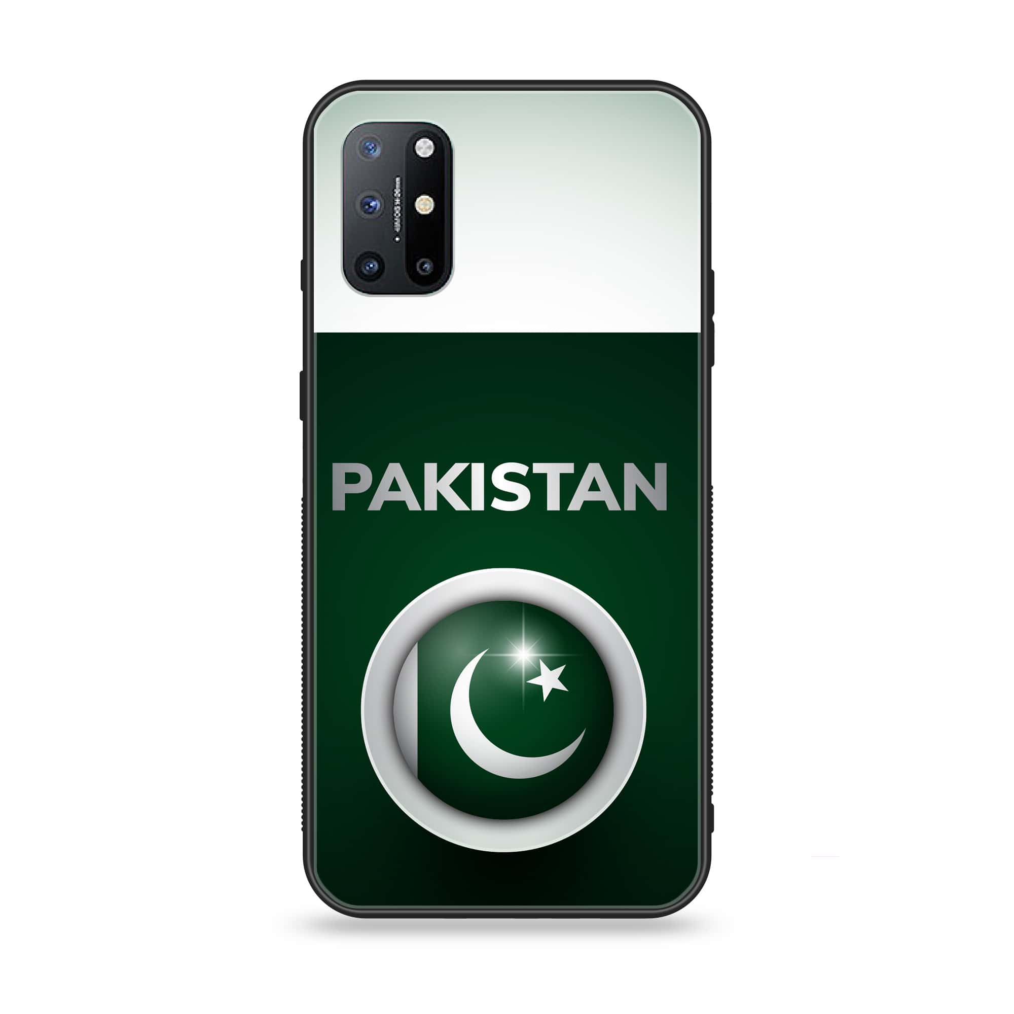 OnePlus 8T - Pakistani Flag Series - Premium Printed Glass soft Bumper shock Proof Case