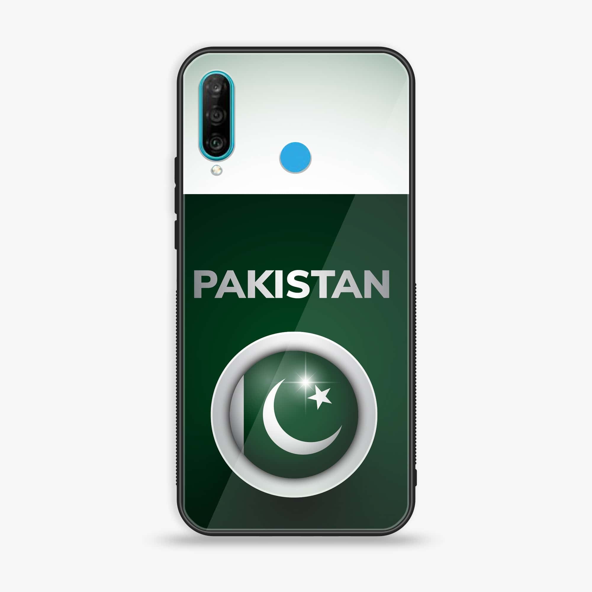 Huawei P30 lite - Pakistani Flag Series - Premium Printed Glass soft Bumper shock Proof Case