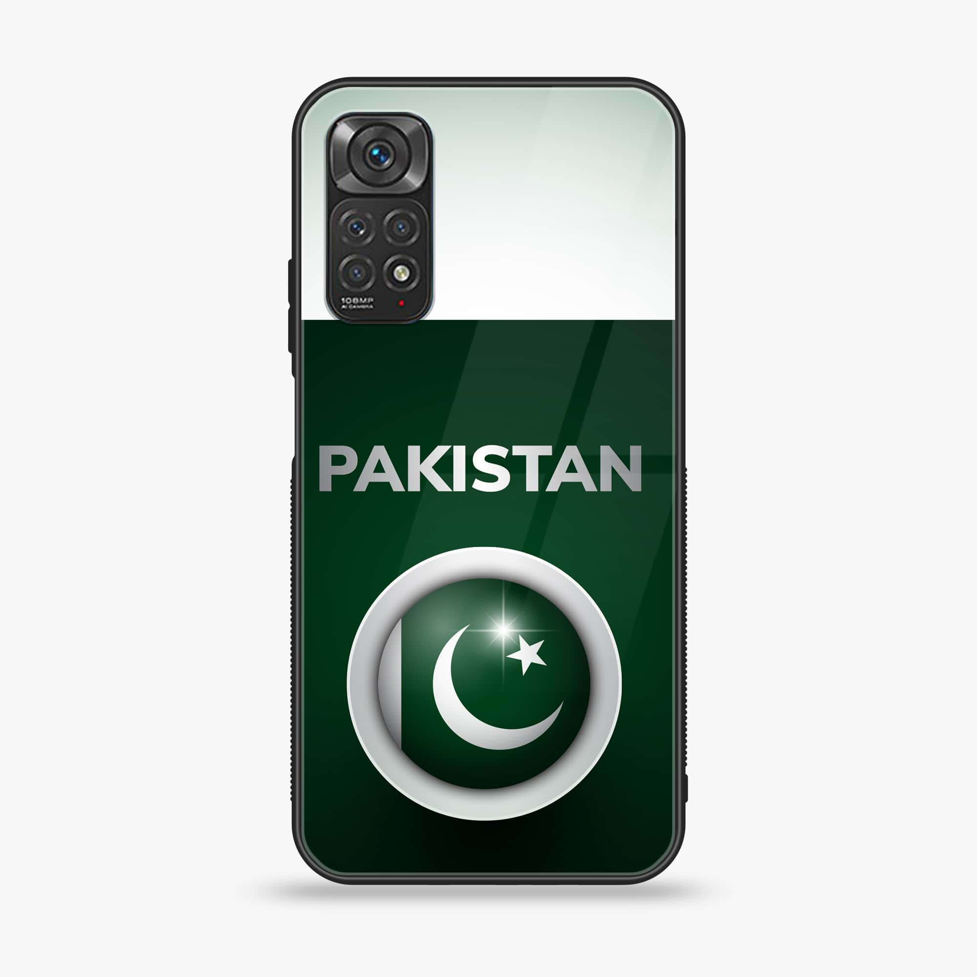 Xiaomi Redmi Note 11 Pro Pakistani Flag Series Premium Printed Glass soft Bumper shock Proof Case