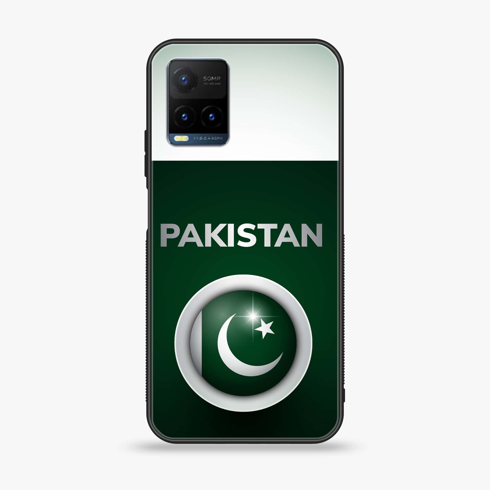 Vivo Y21s - Pakistani Flag Series - Premium Printed Glass soft Bumper shock Proof Case