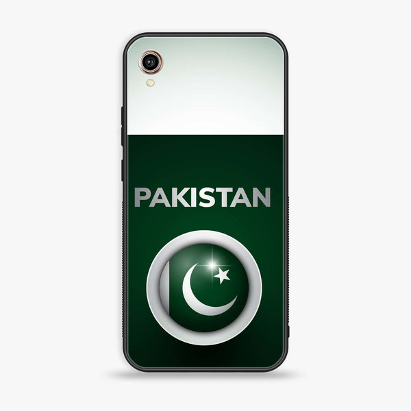 Vivo Y90 - Pakistani Flag Design 7- Premium Printed Glass soft Bumper shock Proof Case CS-26445