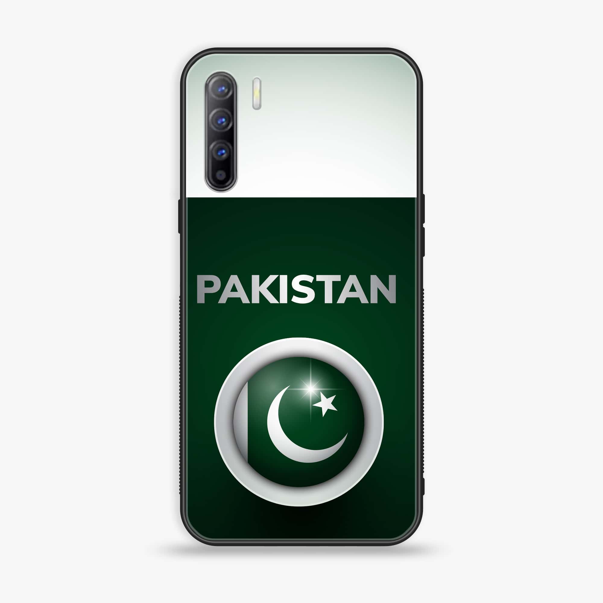 Oppo Reno 3 - Pakistani Flag Series - Premium Printed Glass soft Bumper shock Proof Case