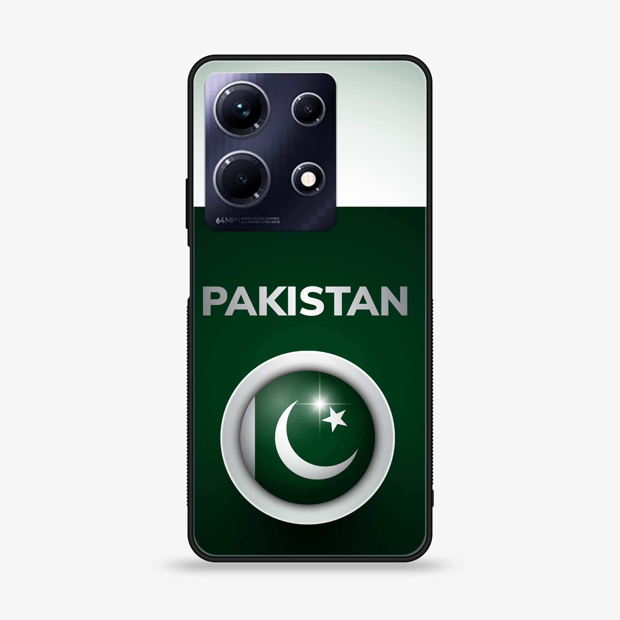 Infinix Note 30 - Pakistani Flag Series - Premium Printed Glass soft Bumper shock Proof Case