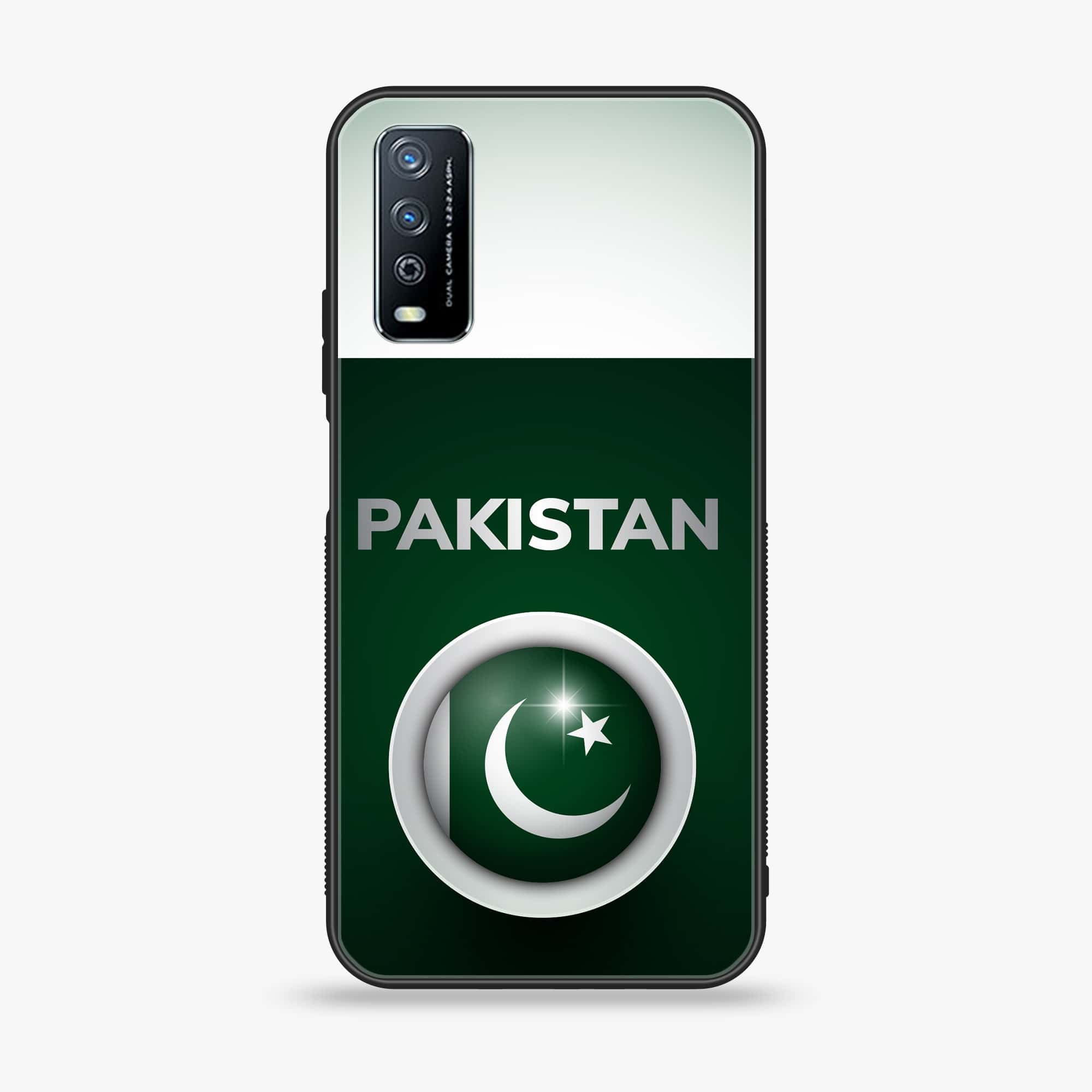 Vivo Y11s Pakistani Flag Series Premium Printed Glass soft Bumper shock Proof Case