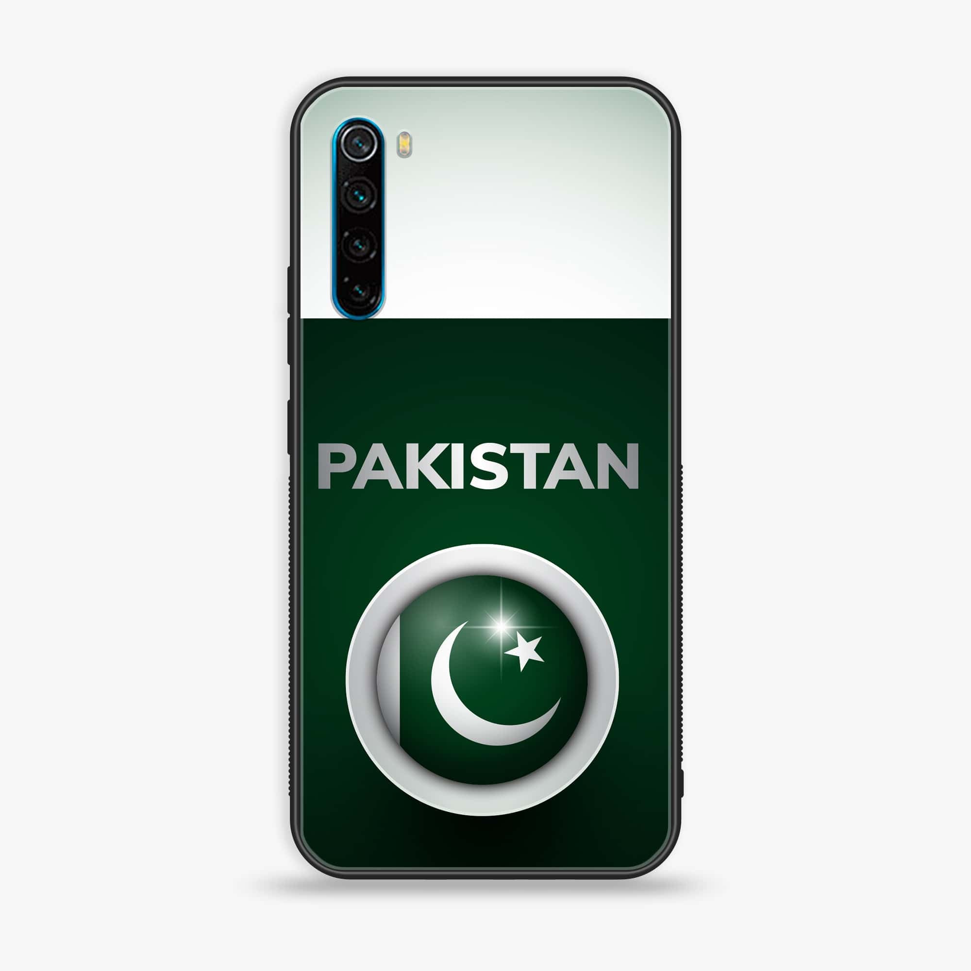 Redmi Note 8 - Pakistani Flag Series - Premium Printed Glass soft Bumper shock Proof Case