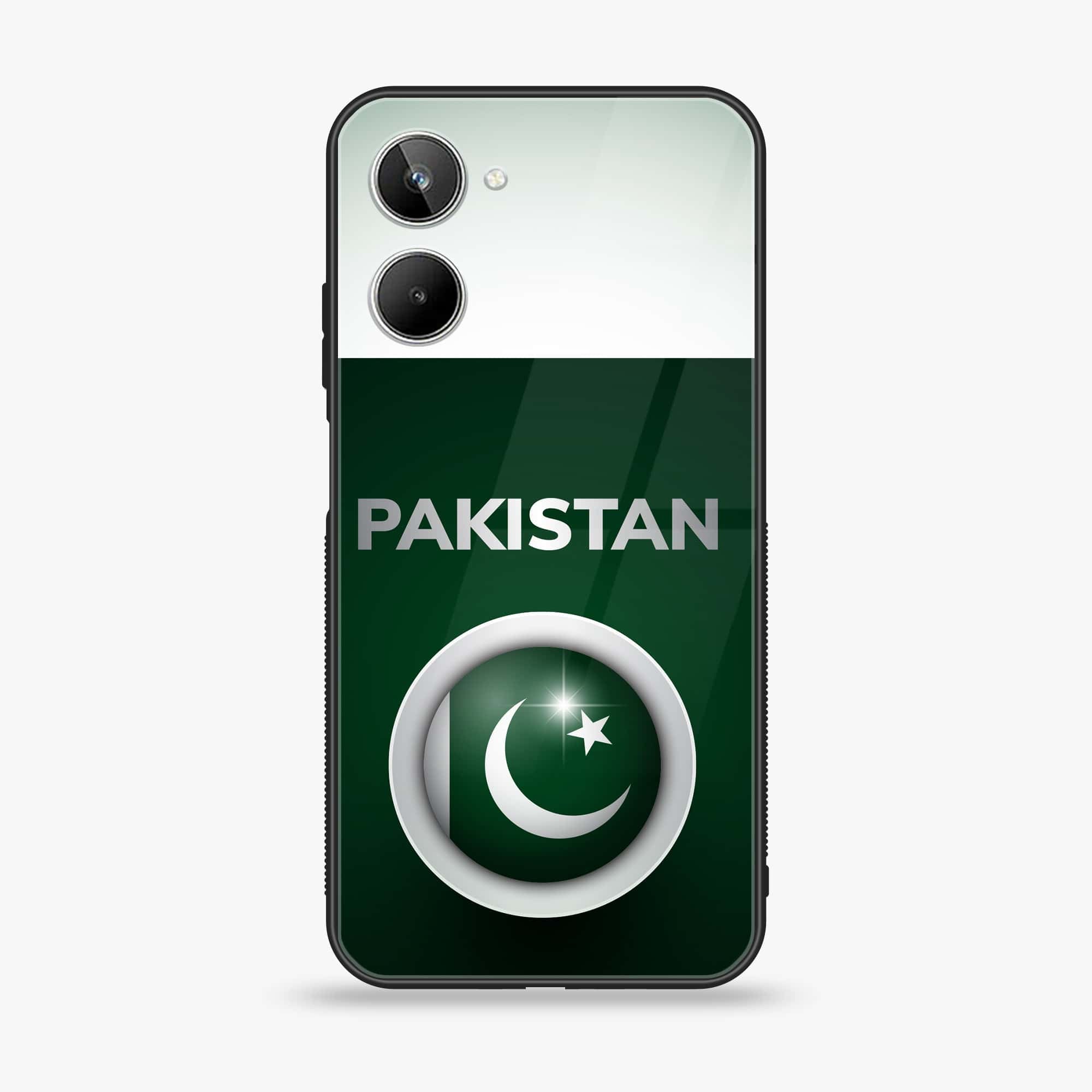 Realme 10 4G - Pakistani Flag Series - Premium Printed Glass soft Bumper shock Proof Case