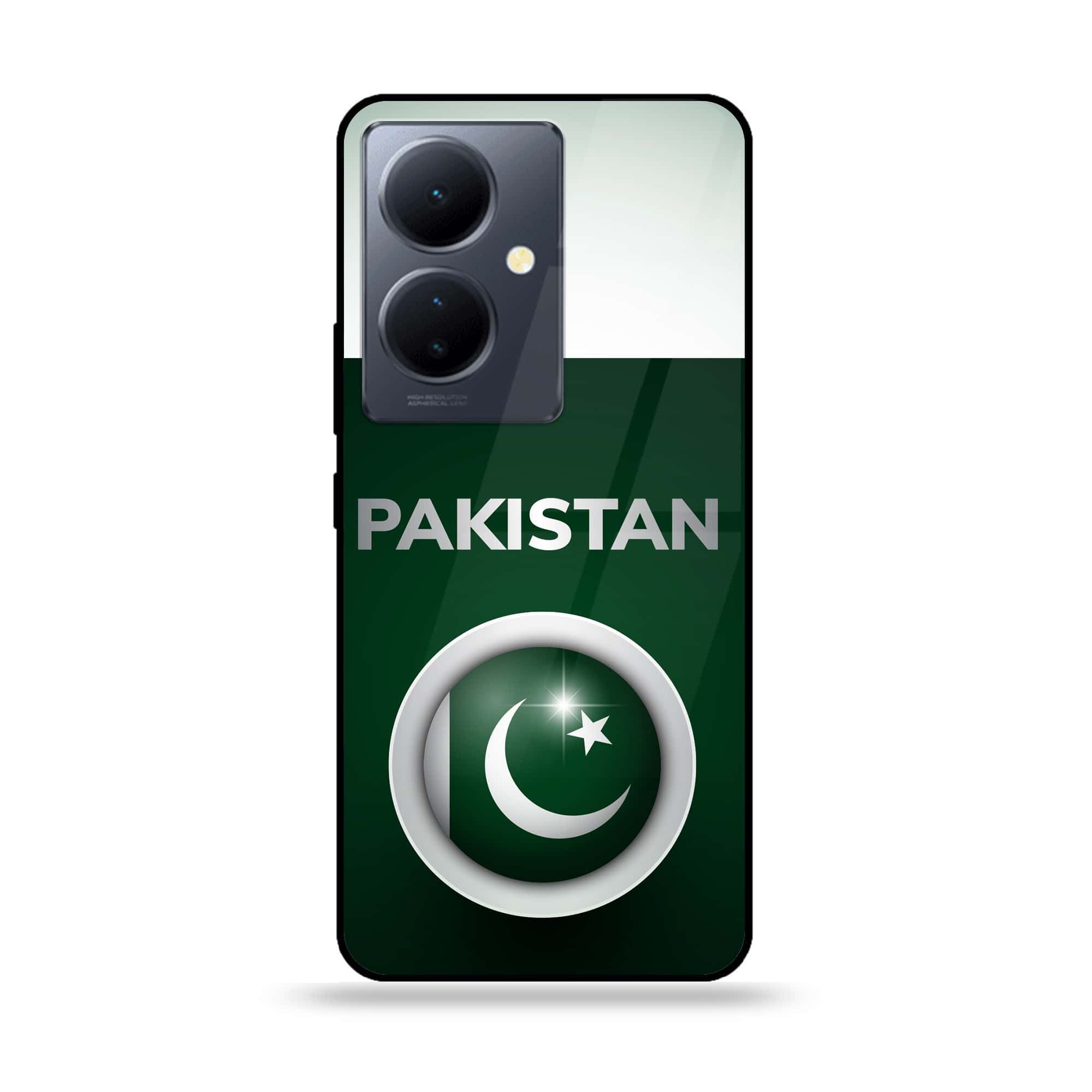 Vivo Y78 Plus 5G - Pakistani Flag Series - Premium Printed Glass soft Bumper shock Proof Case