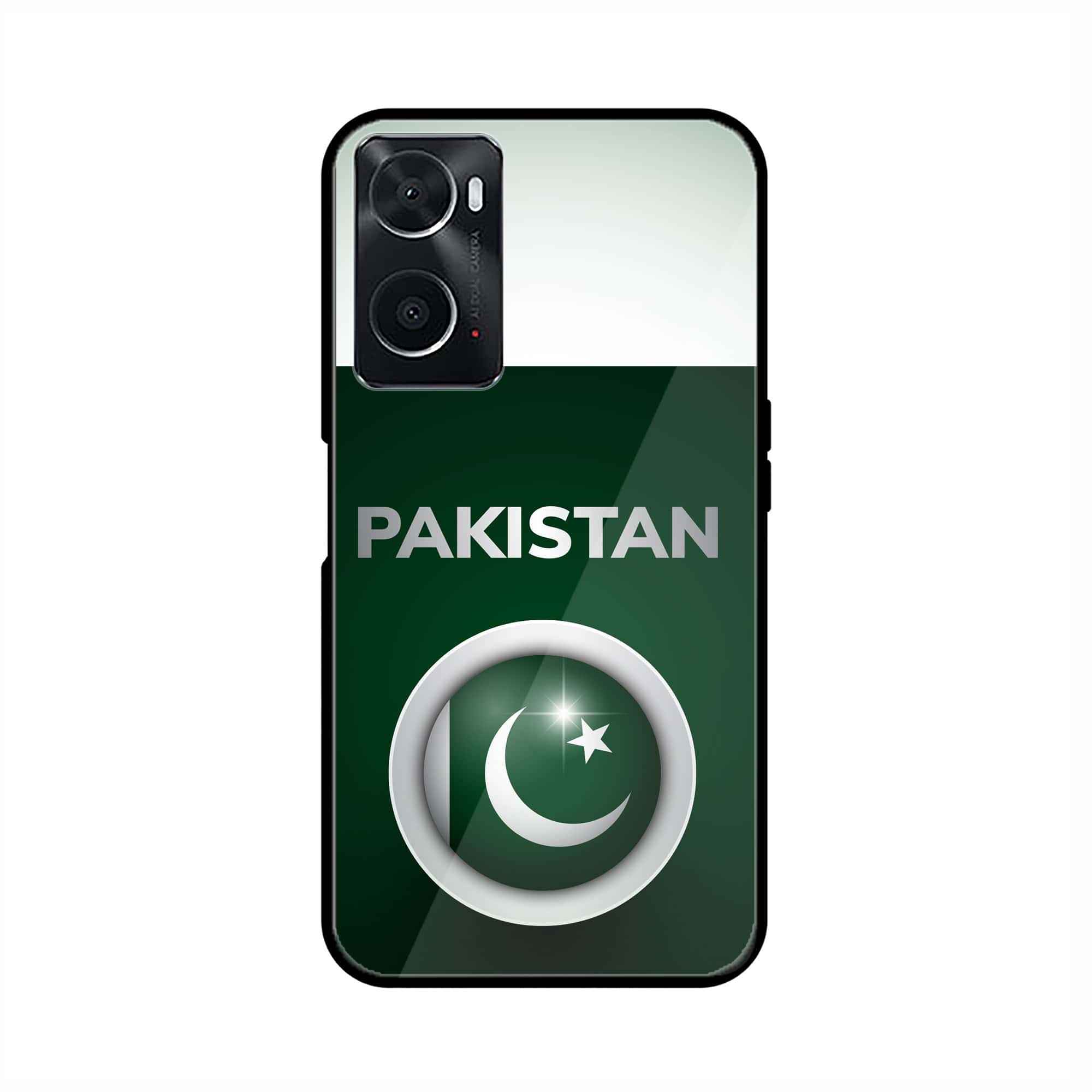 Oppo A36 Pakistani Flag Series Premium Printed Glass soft Bumper shock Proof Case
