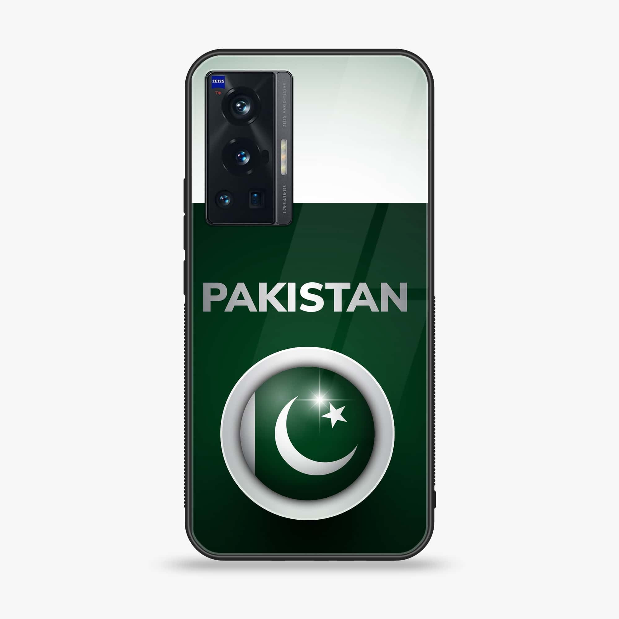 Vivo X70 Pro - Pakistani Flag Series - Premium Printed Glass soft Bumper shock Proof Case