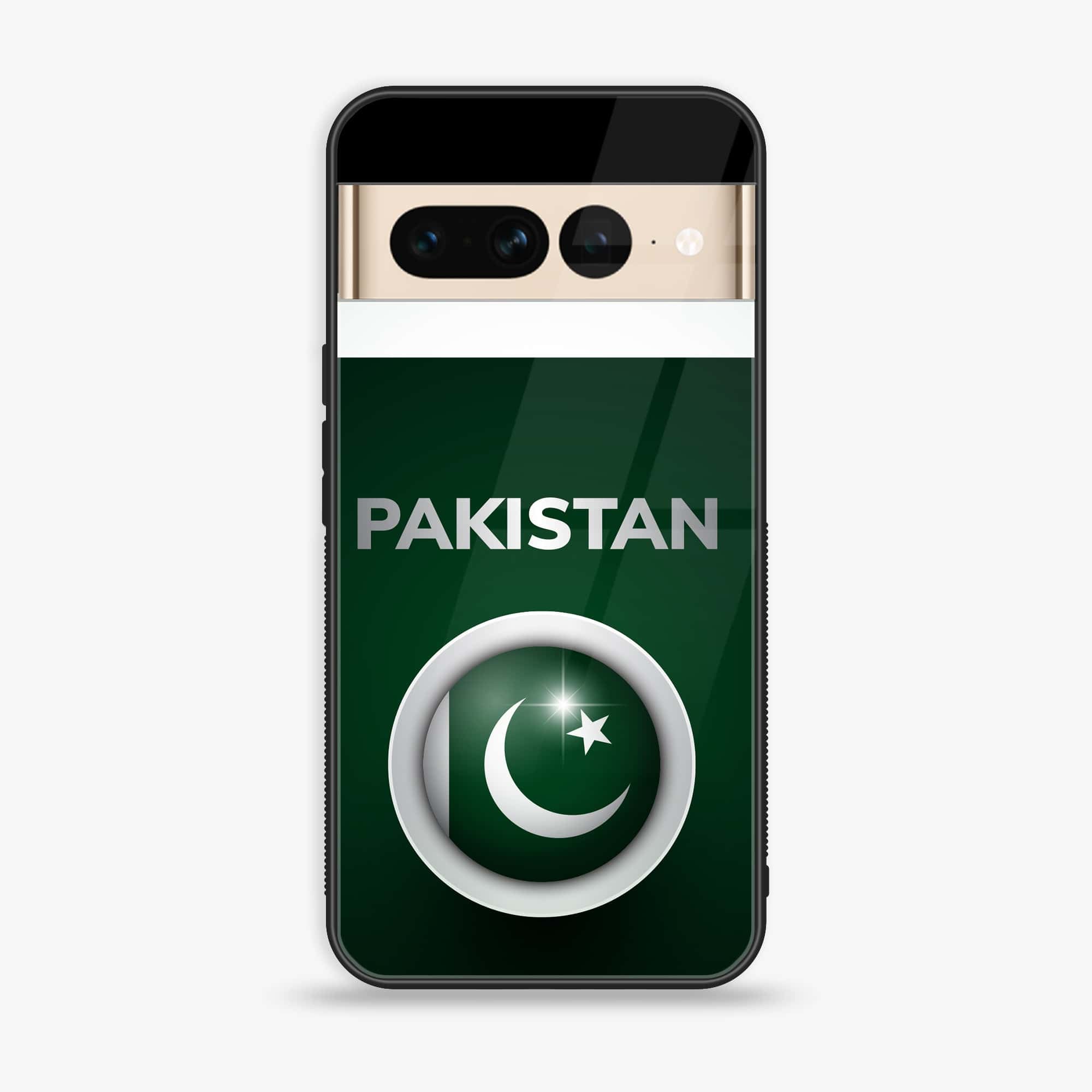 Google Pixel 7 Pro - Pakistani Flag Series - Premium Printed Glass soft Bumper shock Proof Case