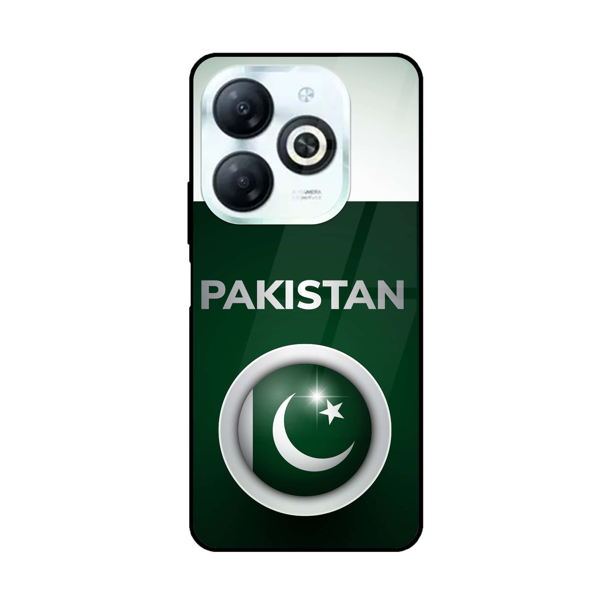 Tecno Spark 20C - Pakistani Flag Series - Premium Printed Glass soft Bumper shock Proof Case