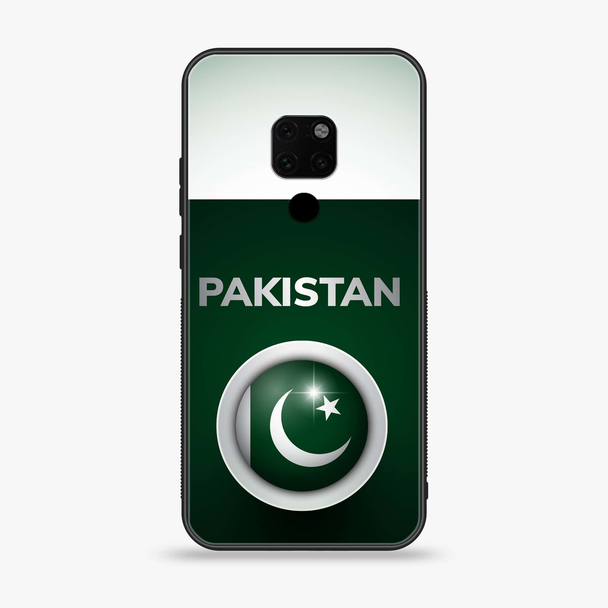 Huawei Mate 20 - Pakistani Flag Series - Premium Printed Glass soft Bumper shock Proof Case