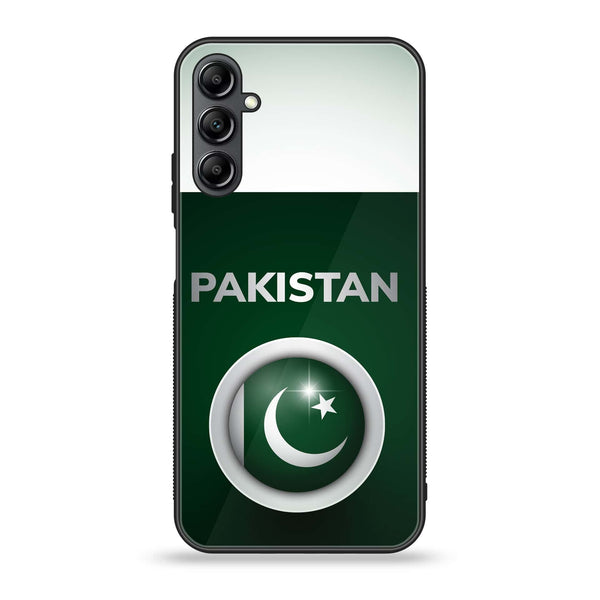 Galaxy A35 5G - Pakistani Flag Design 7- Premium Printed Glass soft Bumper shock Proof Case CS-12083