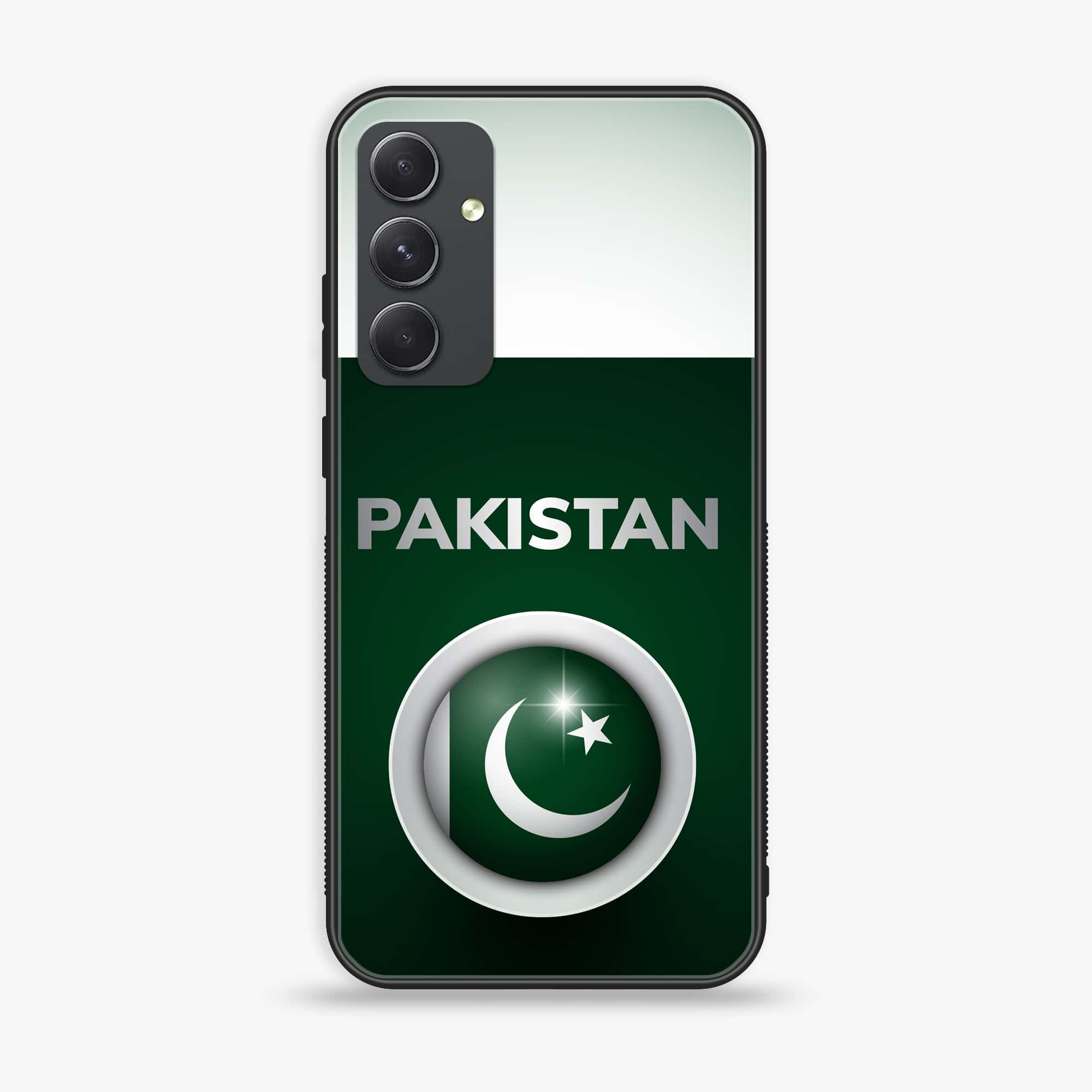 Samsung Galaxy A54 - Pakistani Flag Series - Premium Printed Glass soft Bumper shock Proof Case