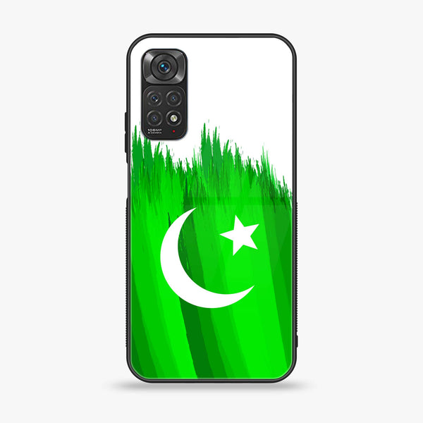 Xiaomi Redmi Note 11 Pro/Note 12 Pro Pakistani Flag Design 6 Premium Printed Glass soft Bumper shock Proof Case CS-10209