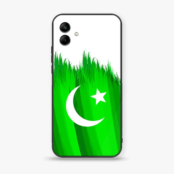 Samsung Galaxy A04e - Pakistani Flag Design 6 - Premium Printed Glass soft Bumper shock Proof Case CS-17864