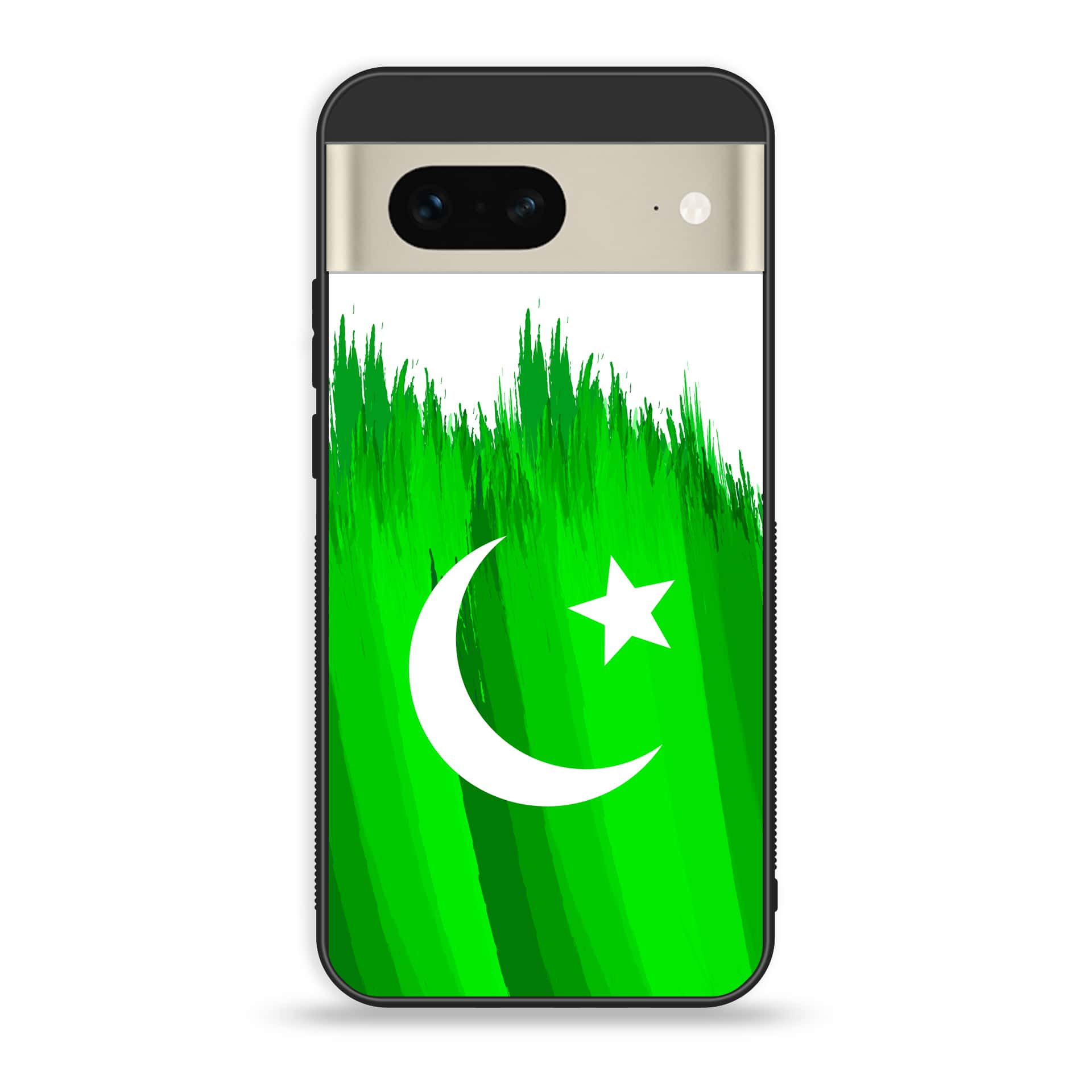 Google Pixel 7a  - Pakistani Flag Series - Premium Printed soft Bumper Shock Proof Case
