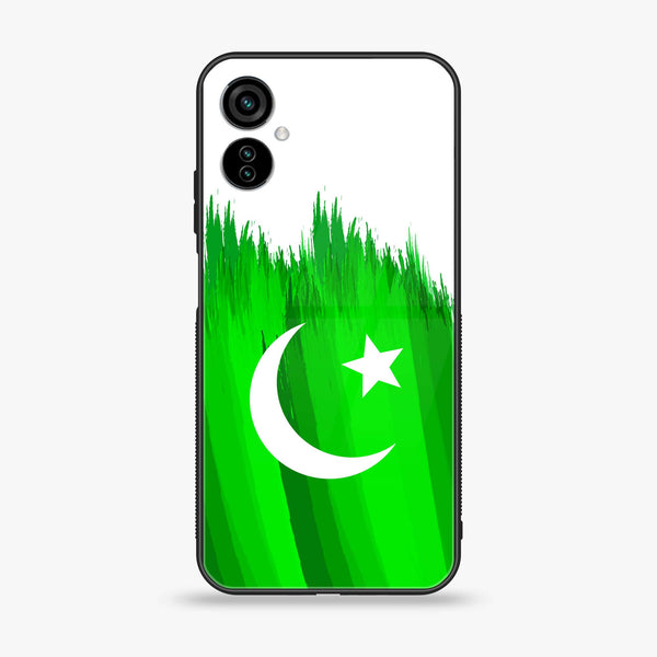 Tecno Camon 19 Neo Pakistani Flag Design 6 Premium Printed Glass soft Bumper shock Proof Case CS-27022