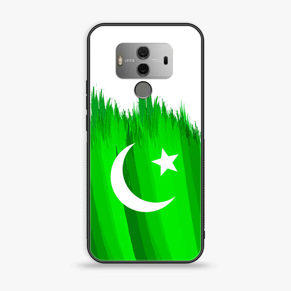 Huawei Mate 10 - Pakistani Flag Design 6 - Premium Printed Glass soft Bumper shock Proof Case CS-36842