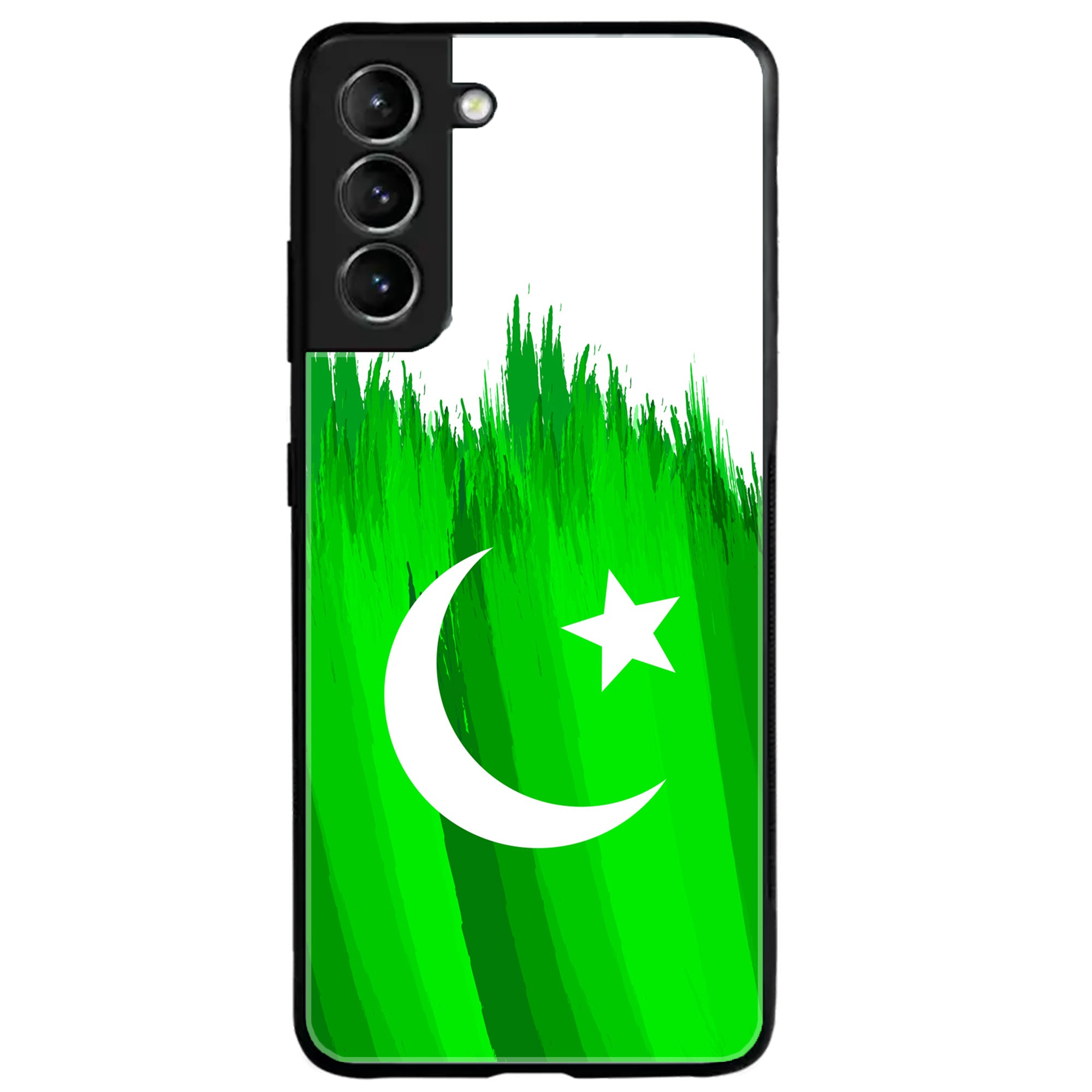 Galaxy S21 Plus - Pakistani Flag Series - Premium Printed Glass soft Bumper shock Proof Case