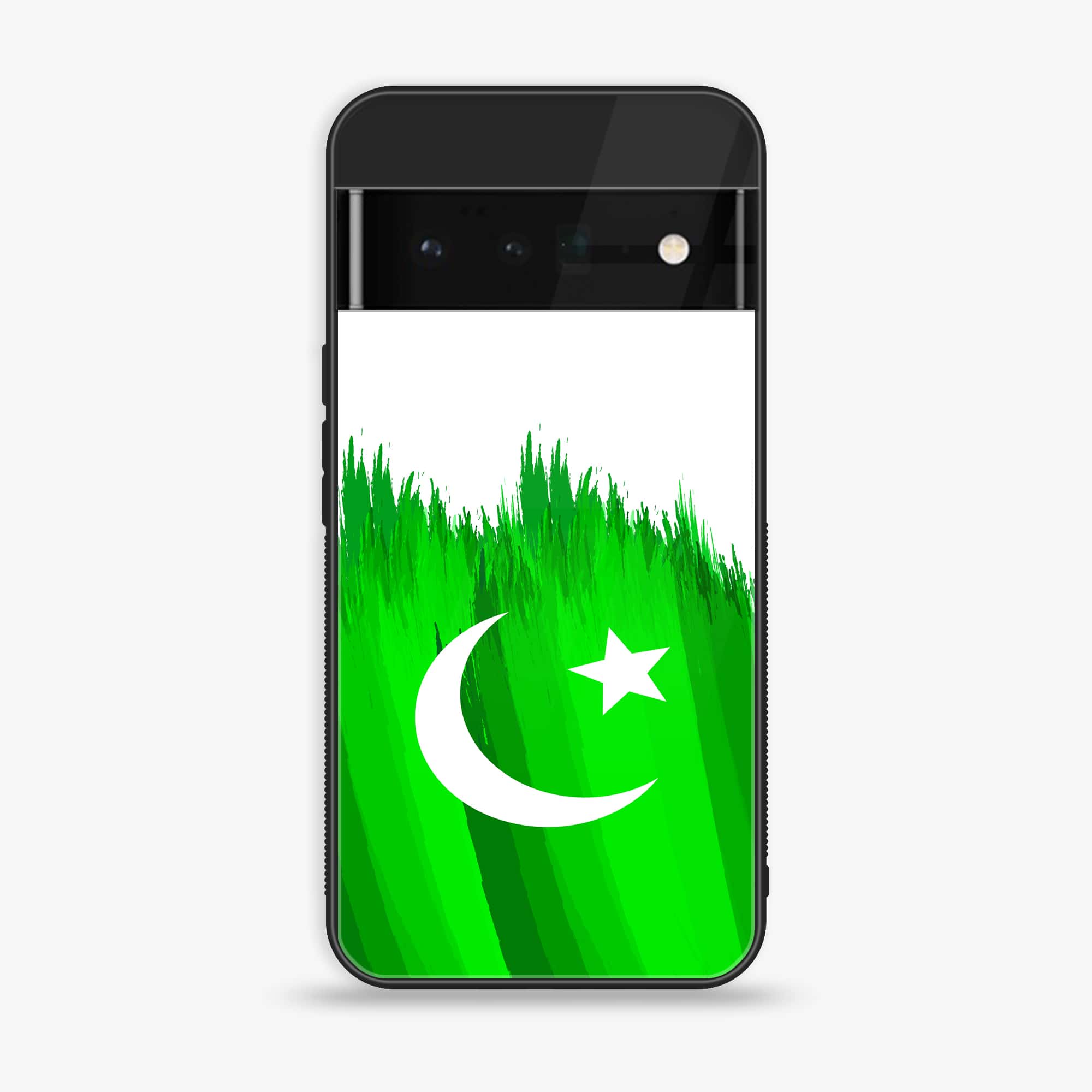 Google Pixel 6 Pro - Pakistani Flag Series - Premium Printed Glass soft Bumper shock Proof Case