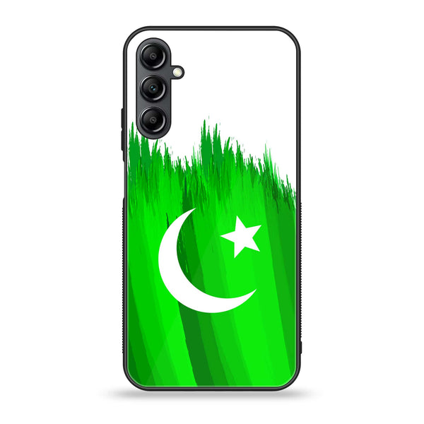 Galaxy A35 5G - Pakistani Flag Design 6 - Premium Printed Glass soft Bumper shock Proof Case CS-14794