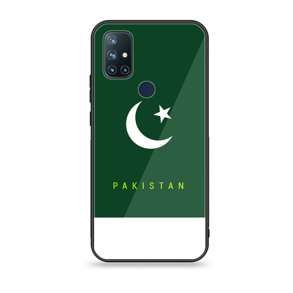 OnePlus Nord N10- Pakistani Flag Series  Design 5 - Premium Printed Glass soft Bumper shock Proof Case CS-18954