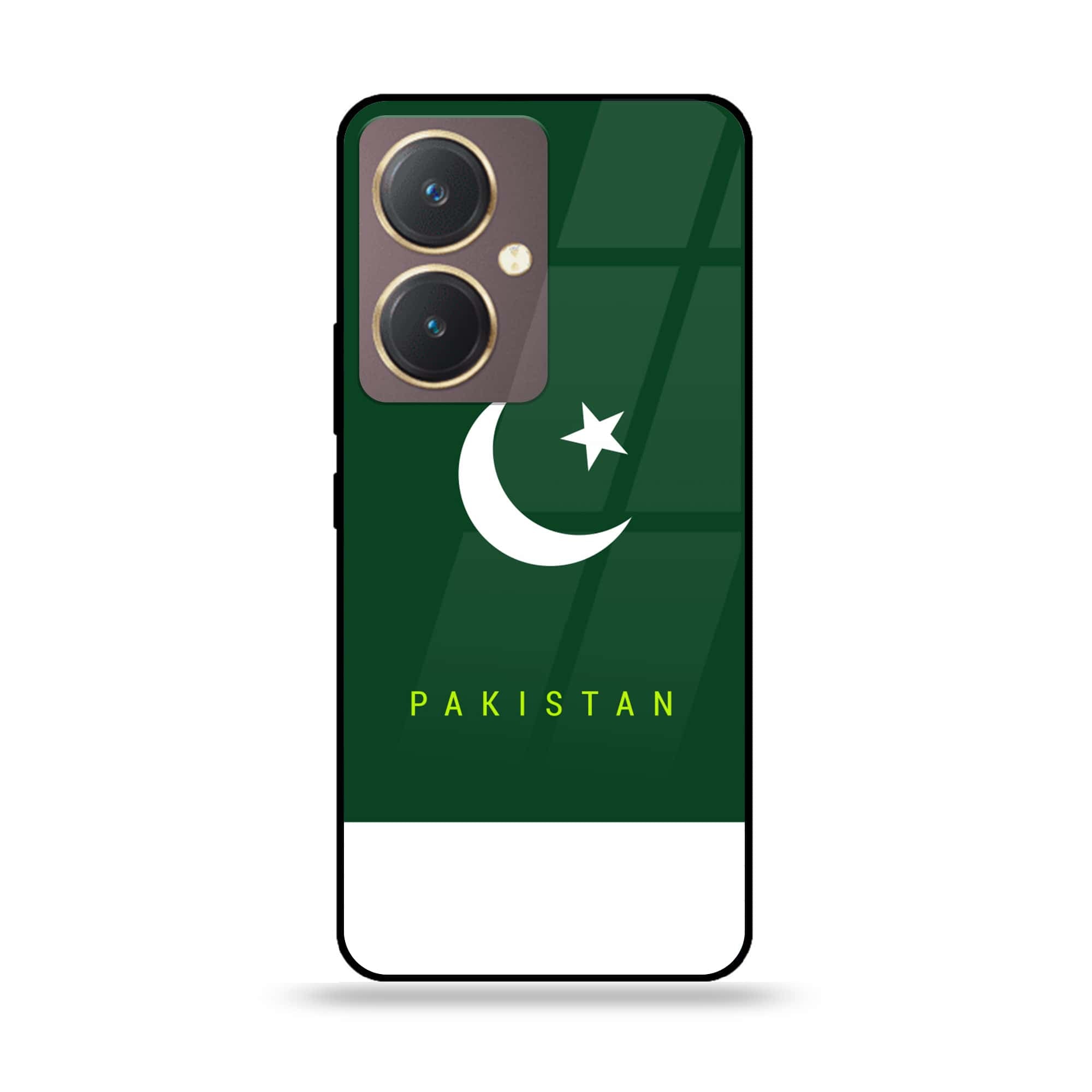 Vivo Y27 - Pakistani Flag Series - Premium Printed Glass soft Bumper shock Proof Case