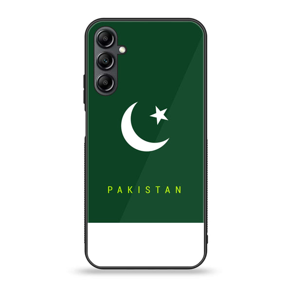 Samsung Galaxy A35 5G - Pakistani Flag  Design 5 Premium Metal Printed soft Bumper shock Proof Case  CS-31763
