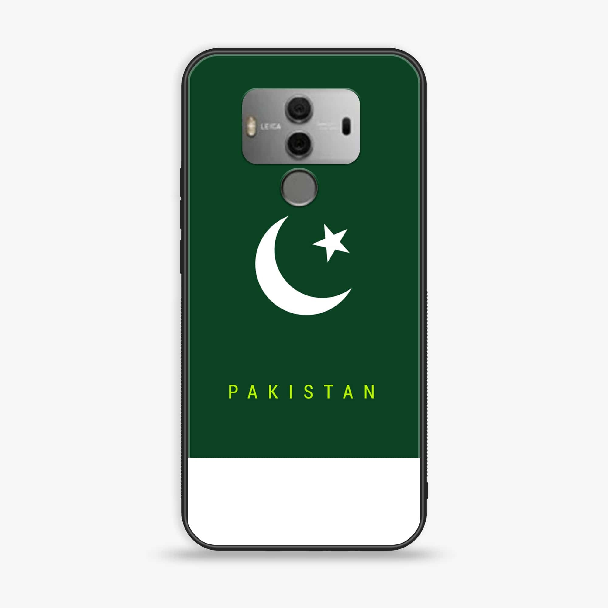 Huawei Mate 10 - Pakistani Flag Series - Premium Printed Glass soft Bumper shock Proof Case