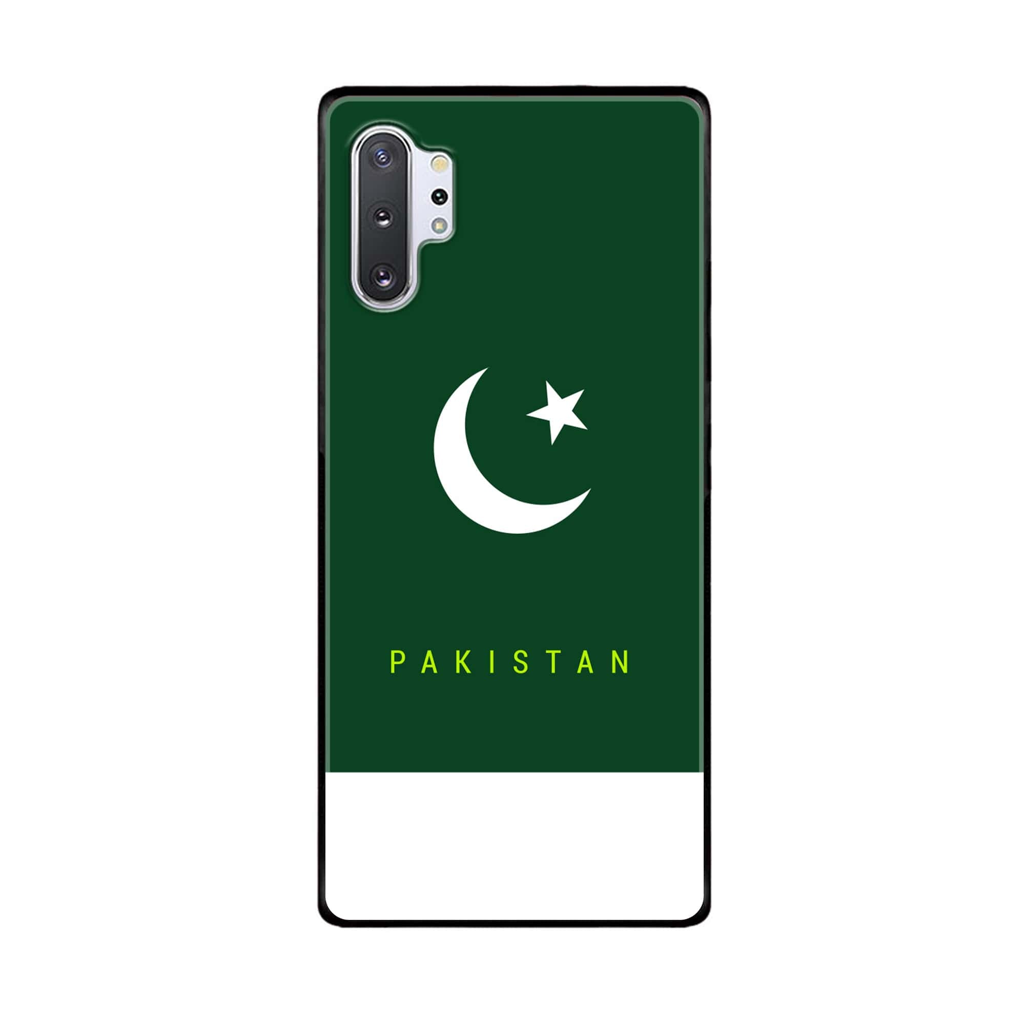 Galaxy Note 10 Pro/Plus - Pakistani Flag Series - Premium Printed Glass soft Bumper shock Proof Case