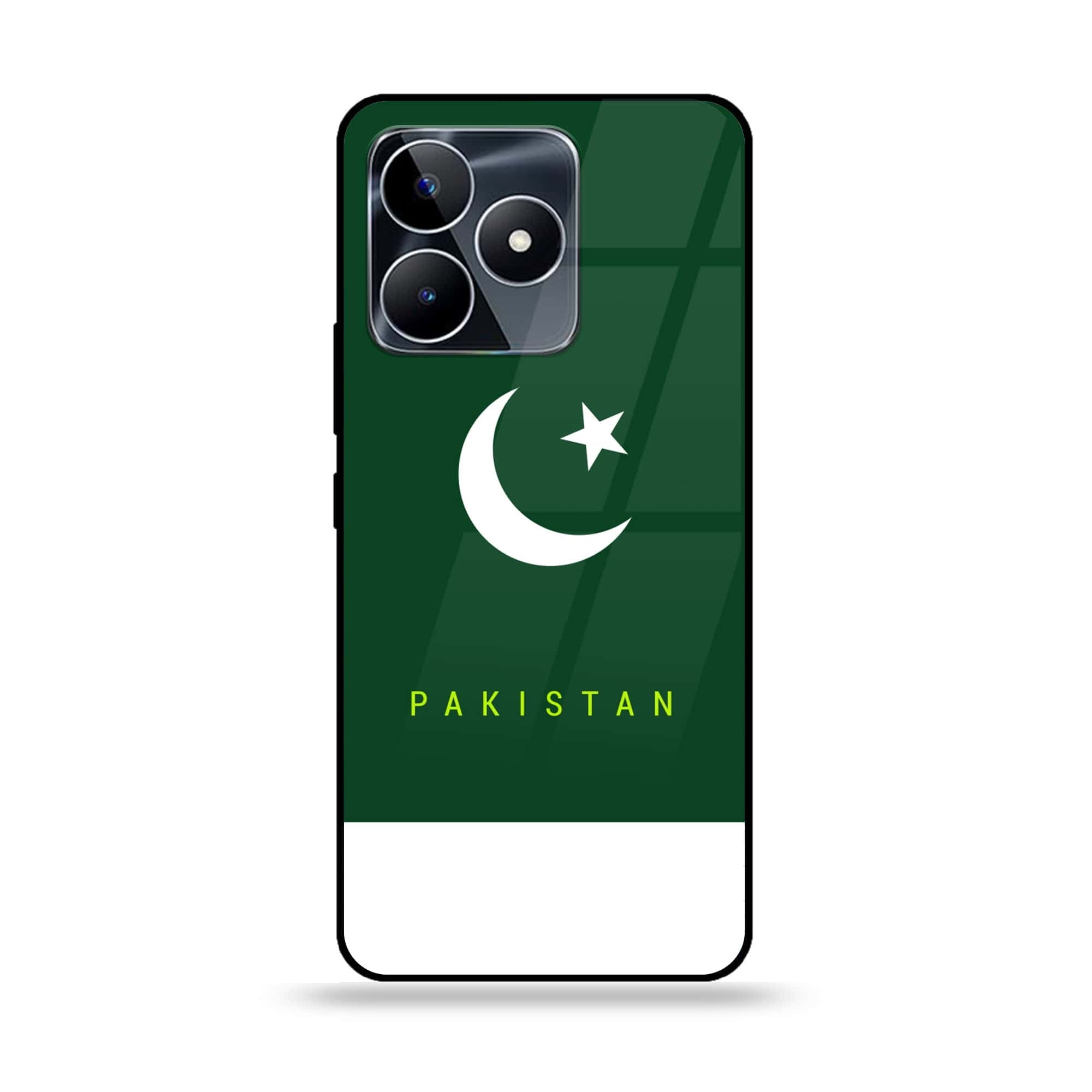 Realme C51 - Pakistani Flag Series - Premium Printed Glass soft Bumper shock Proof Case