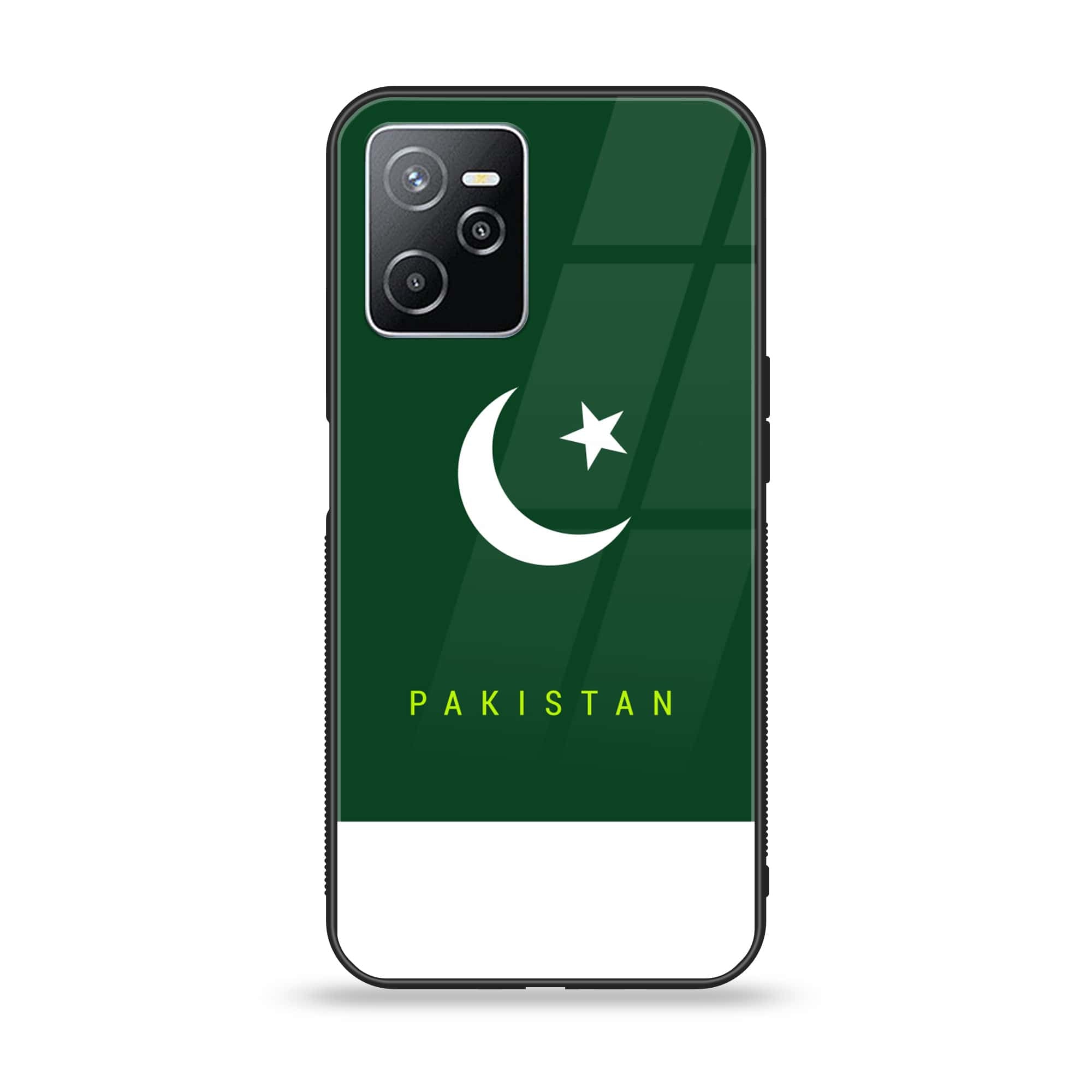 Realme Narzo 50A Prime - Pakistani Flag Series - Premium Printed Glass soft Bumper shock Proof Case