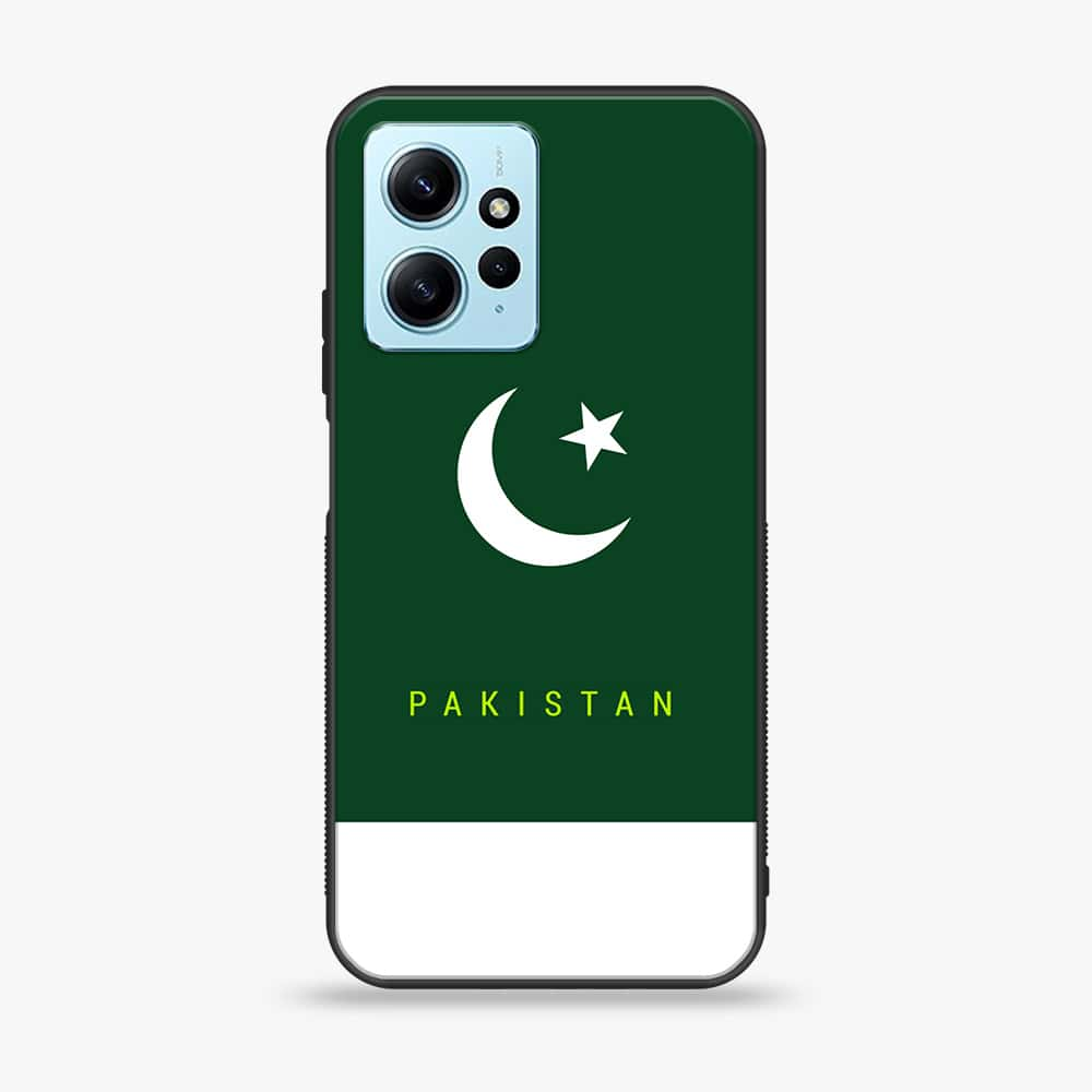 Xiaomi Redmi Note 12 - Pakistani Flag Series - Premium Printed Glass soft Bumper shock Proof Case