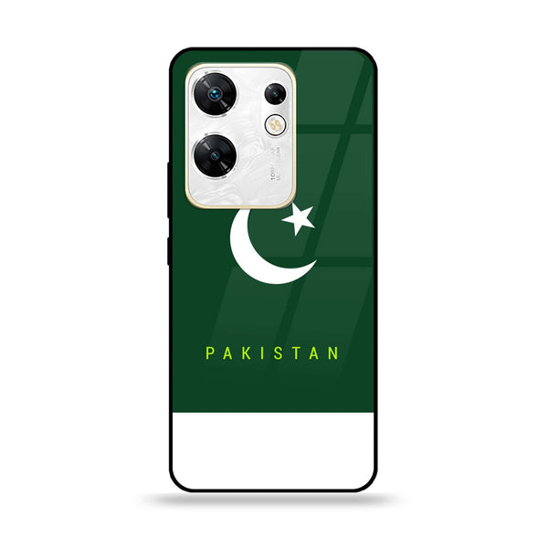 Infinix Zero 30 4G - Pakistani Flag Design 5 - Premium Printed Glass soft Bumper shock CS-15249 CS-17594