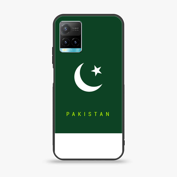 Vivo Y33s - Pakistani Flag Design 5 - Premium Printed Glass soft Bumper shock Proof Case CS-15012