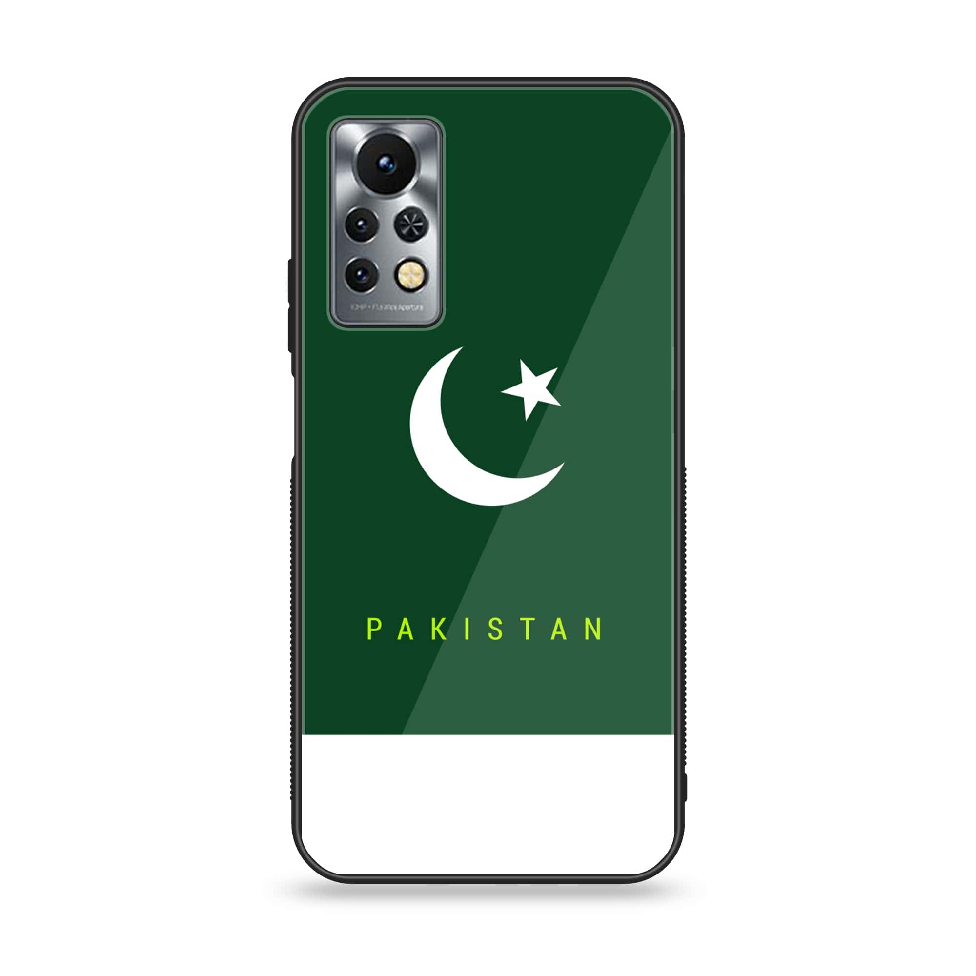 Infinix Note 11s - Pakistani Flag Series - Premium Printed Glass soft Bumper shock Proof Case