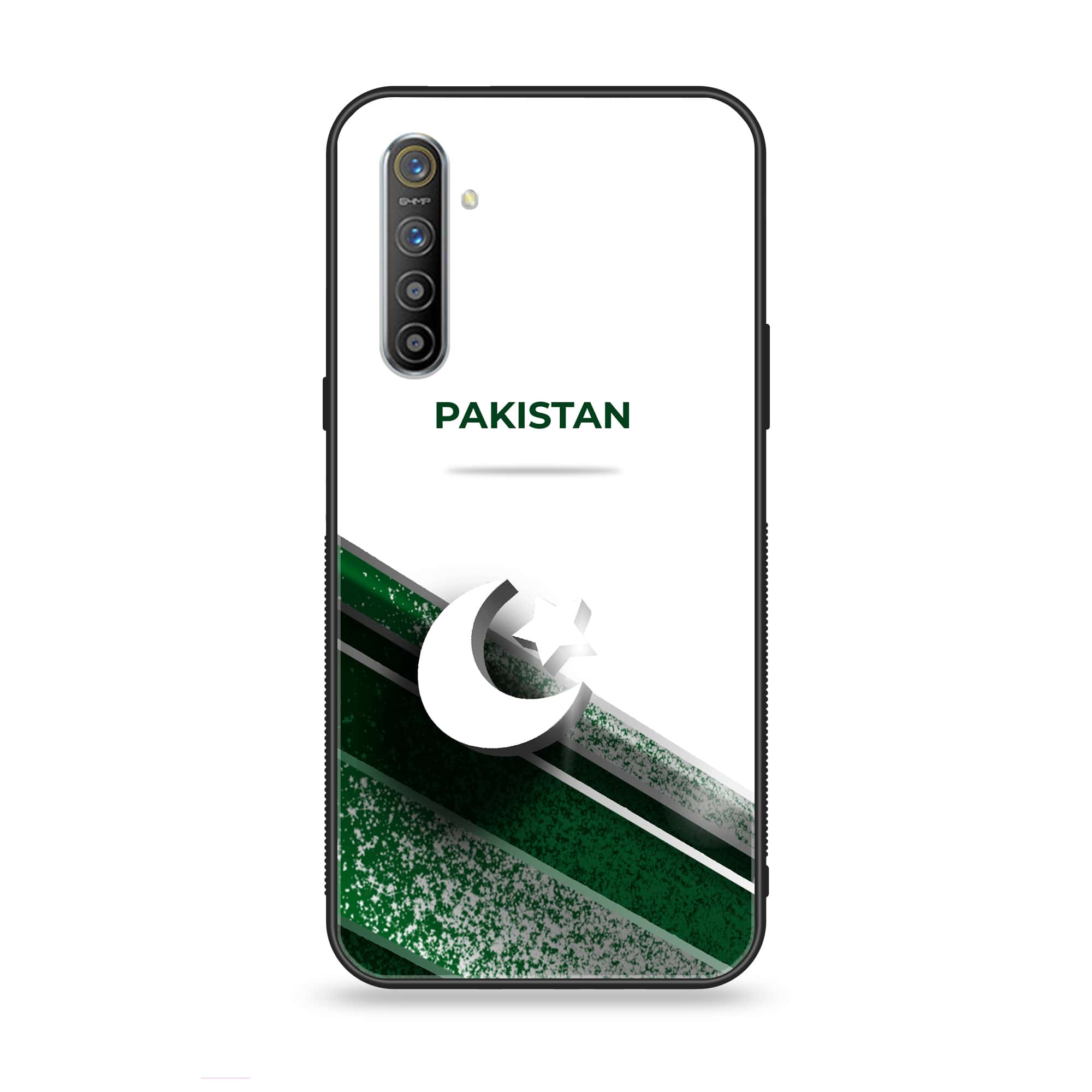 Realme XT - Pakistani Flag Series - Premium Printed Glass soft Bumper shock Proof Case