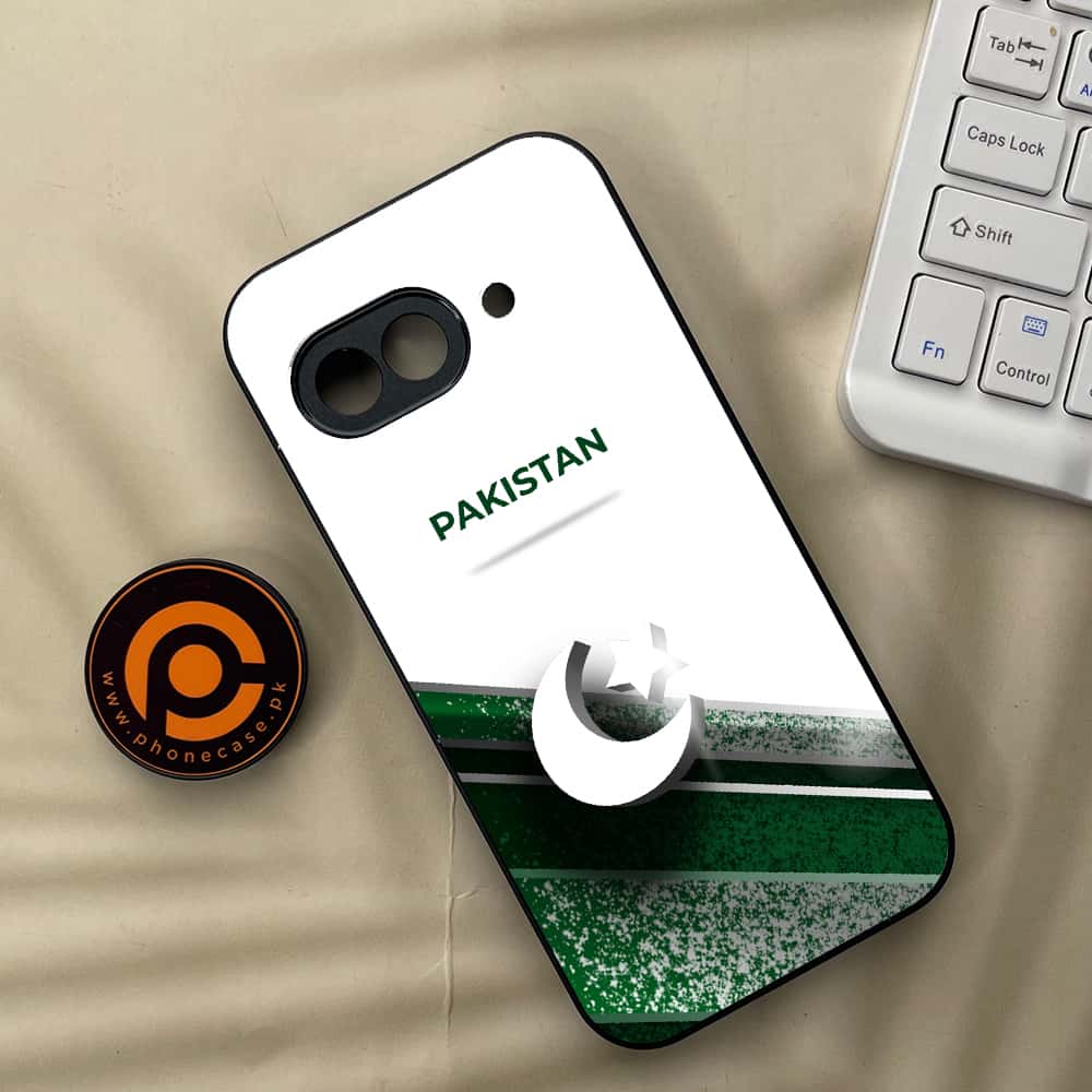 Google Pixel 9a - Pakistani Flag Series - Premium Metal Printed soft Bumper Shock Proof Case