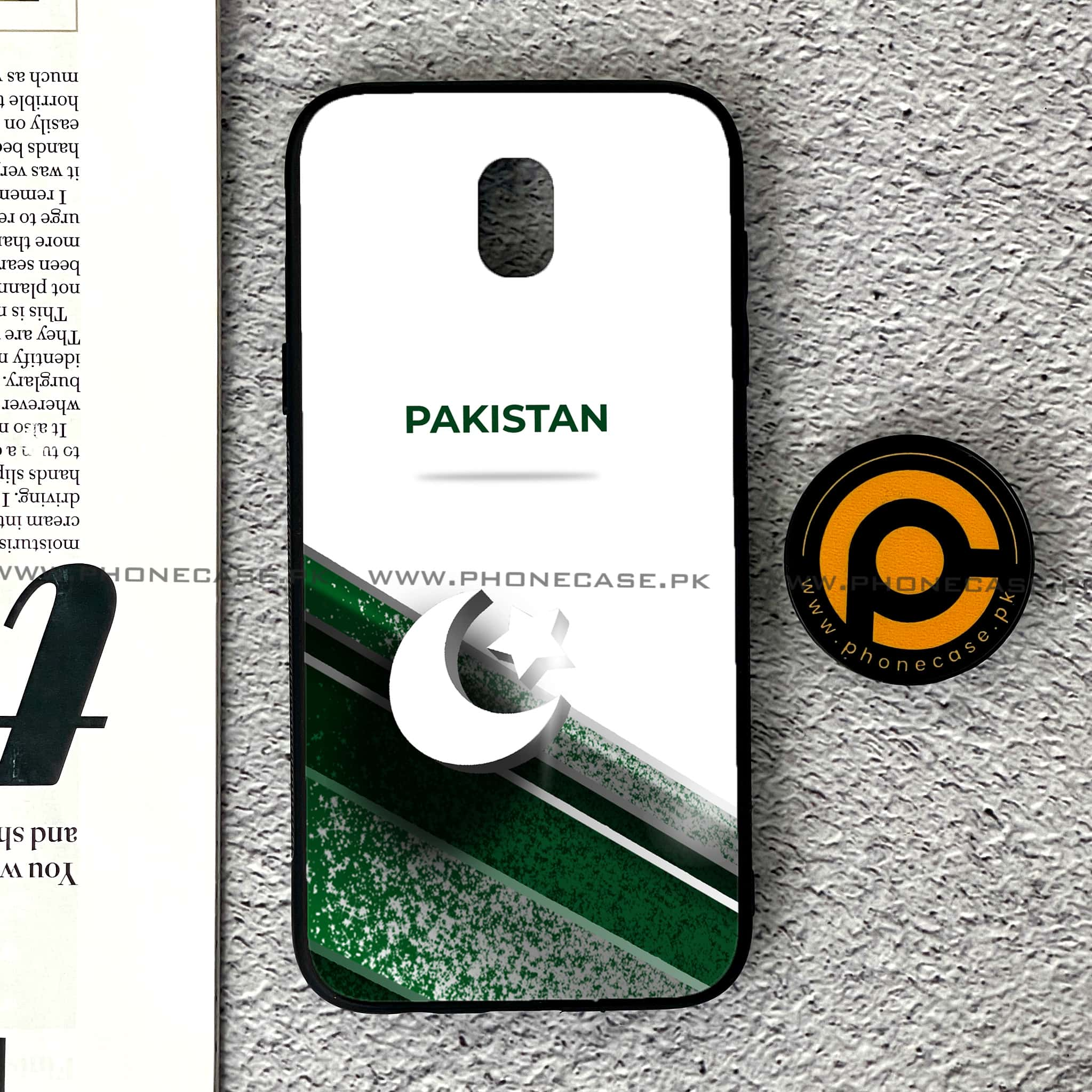 Samsung Galaxy J5 Pro 2017 - Pakistani Flag Series - Premium Printed Metal soft Bumper shock Proof Case