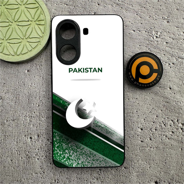 Xiaomi Poco X7 Pro 5G - Pakistani Flag Series - Premium Metal Printed soft Bumper shock Proof Case