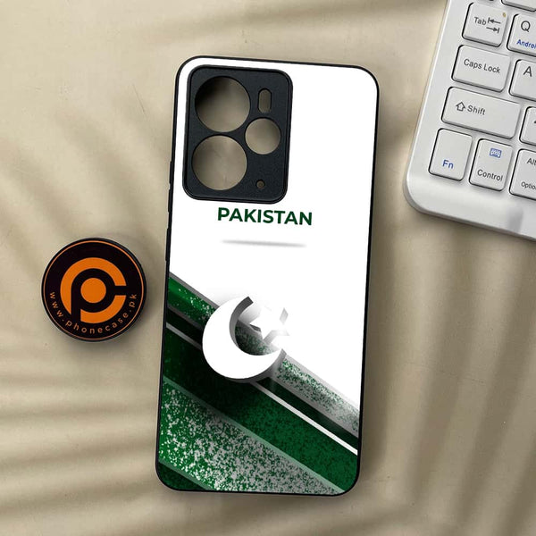 Realme 14 5G - Pakistani Flag Series - Premium Metal Printed soft Bumper Shock Proof Case