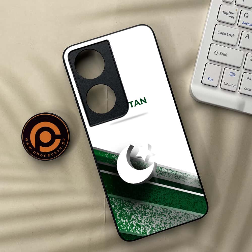 Honor X7b - Pakistani Flag Series - Premium Metal  Printed soft Bumper shock Proof Case
