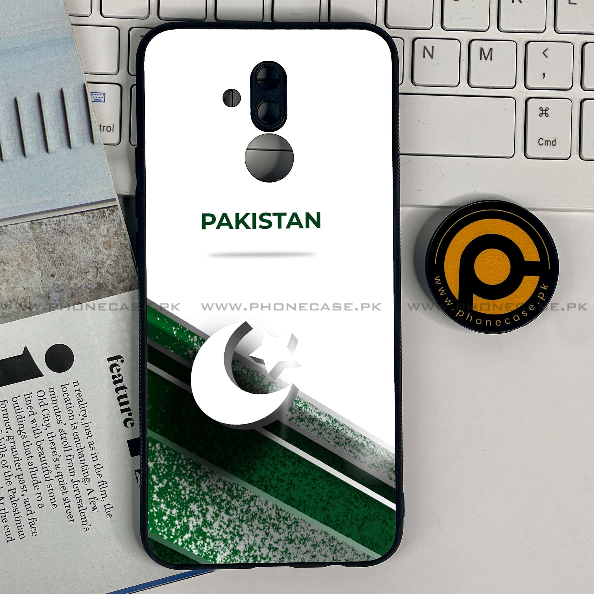 Huawei Mate 20 Lite - Pakistani Flag Series - Premium Printed Glass soft Bumper shock Proof Case