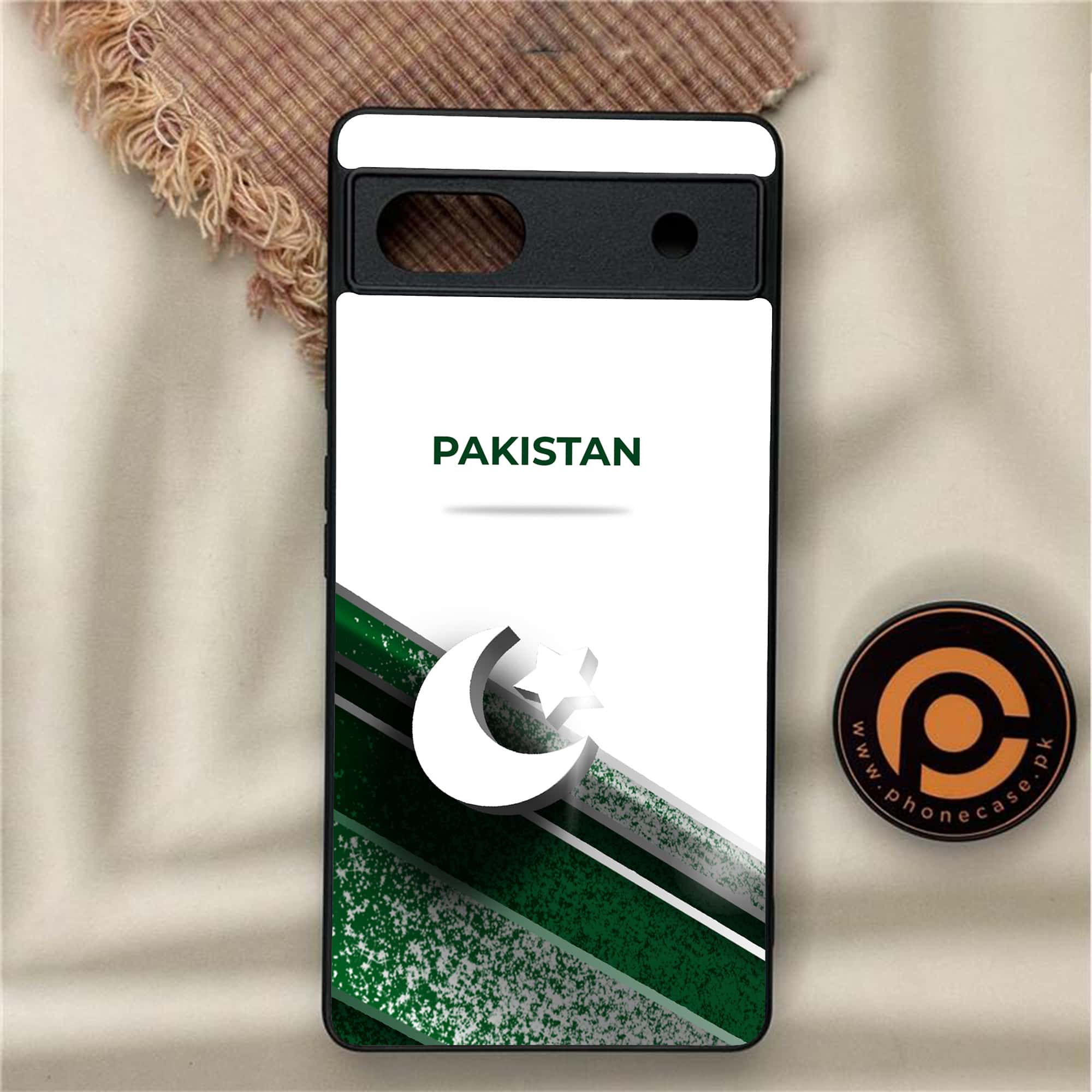 Google Pixel 6A - Pakistani Flag Series - Premium Metal Printed soft Bumper Shock Proof Case