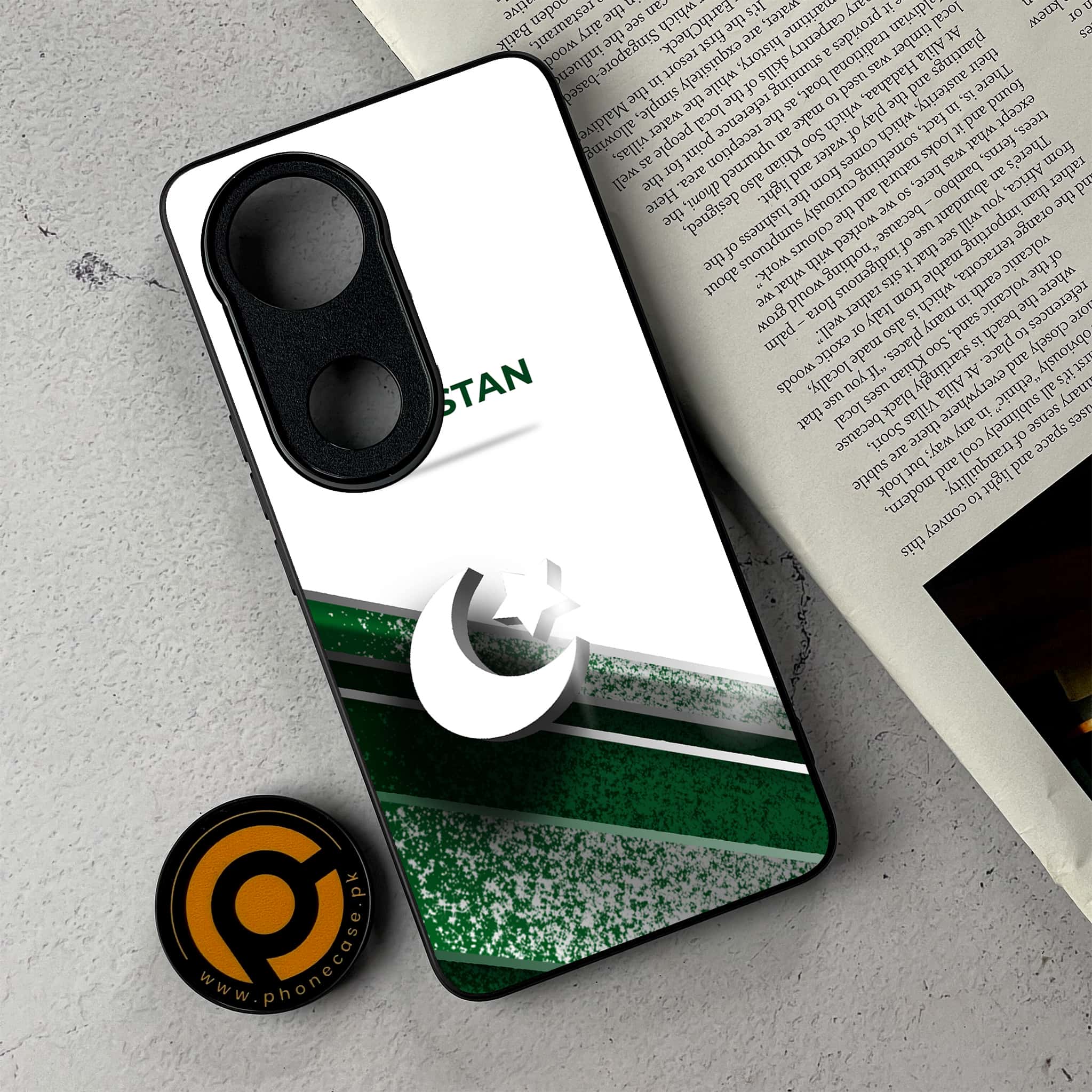 Vivo V50 -  Pakistani Flag Series  - Premium Metal Printed Soft Bumper Shockproof Case
