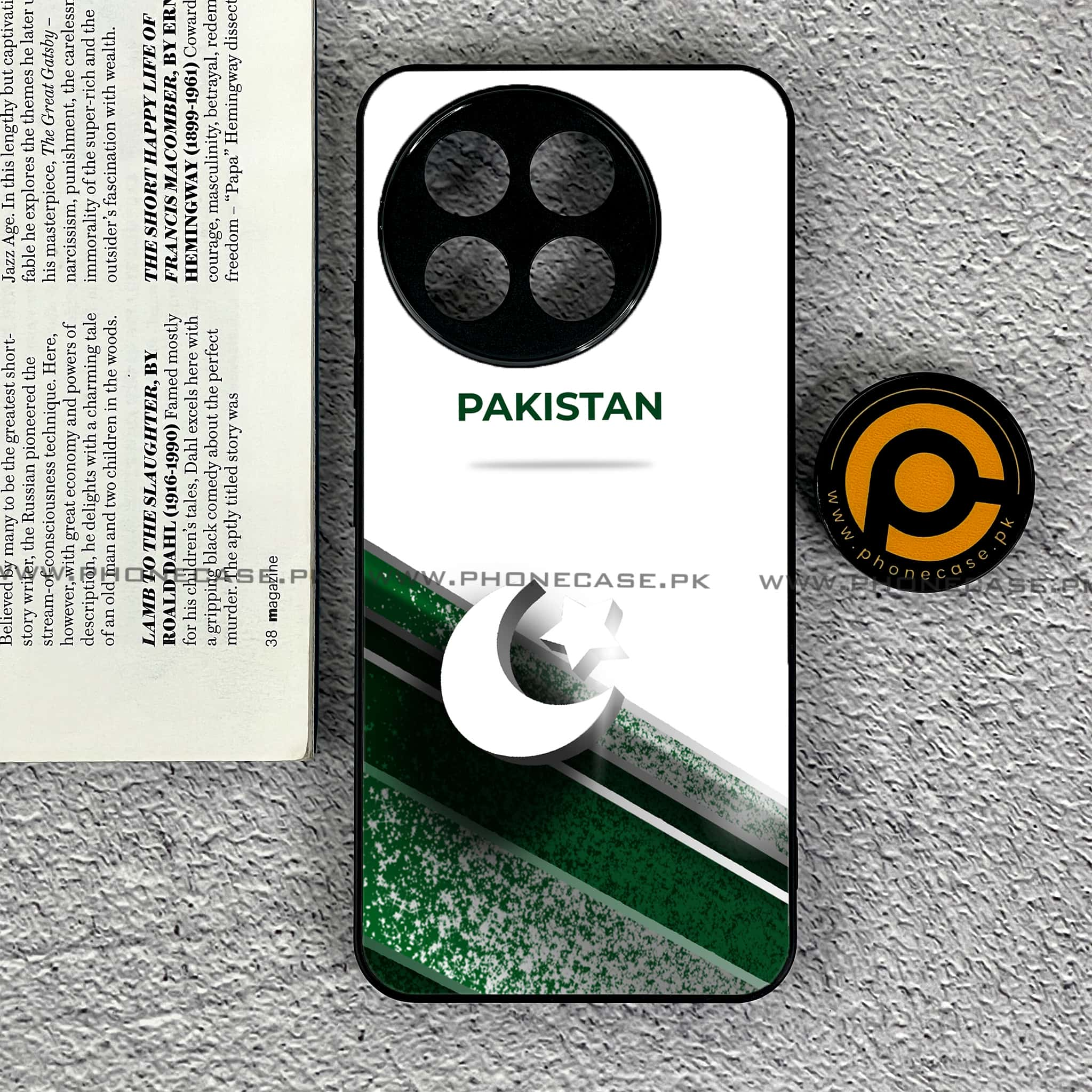 Tecno Spark 30 Pro - Pakistani Flag Series - Premium Printed Glass soft Bumper shock Proof Case