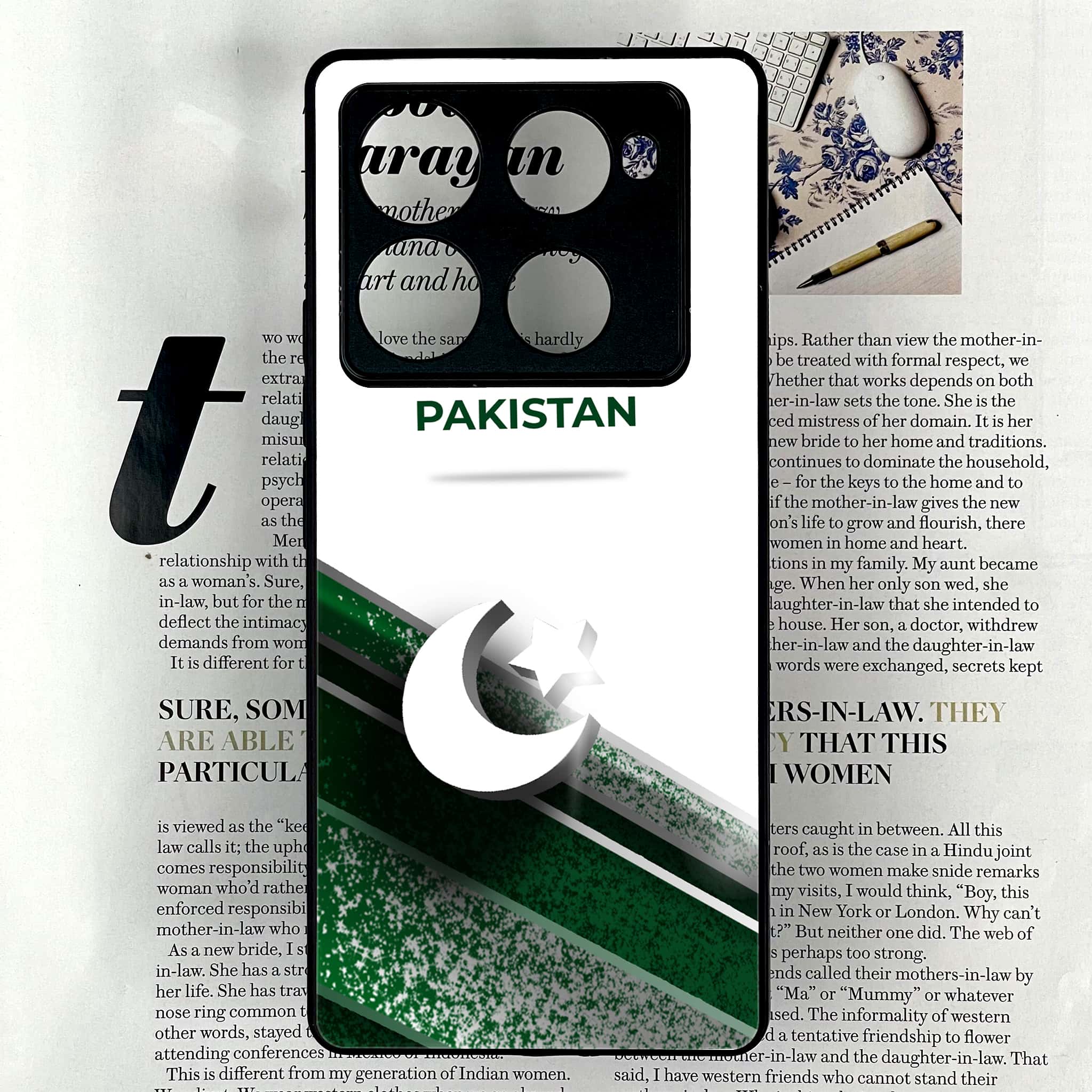 Infinix Note 40 Pro Plus - Pakistani Flag Series - Premium Metal Printed soft Bumper shock Proof Case