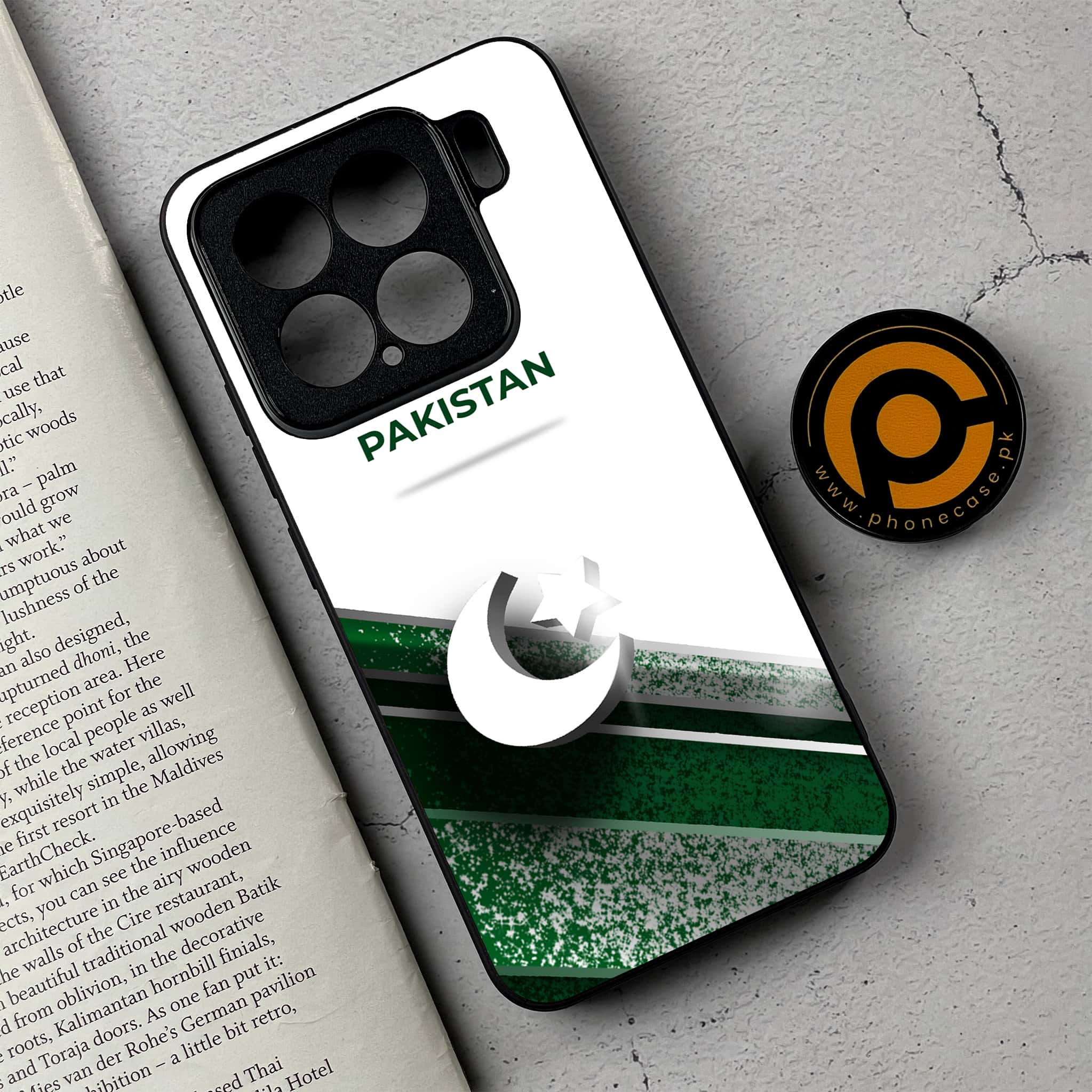 Xiaomi 15 - Pakistani Flag Series - Premium Metal Printed soft Bumper shock Proof Case