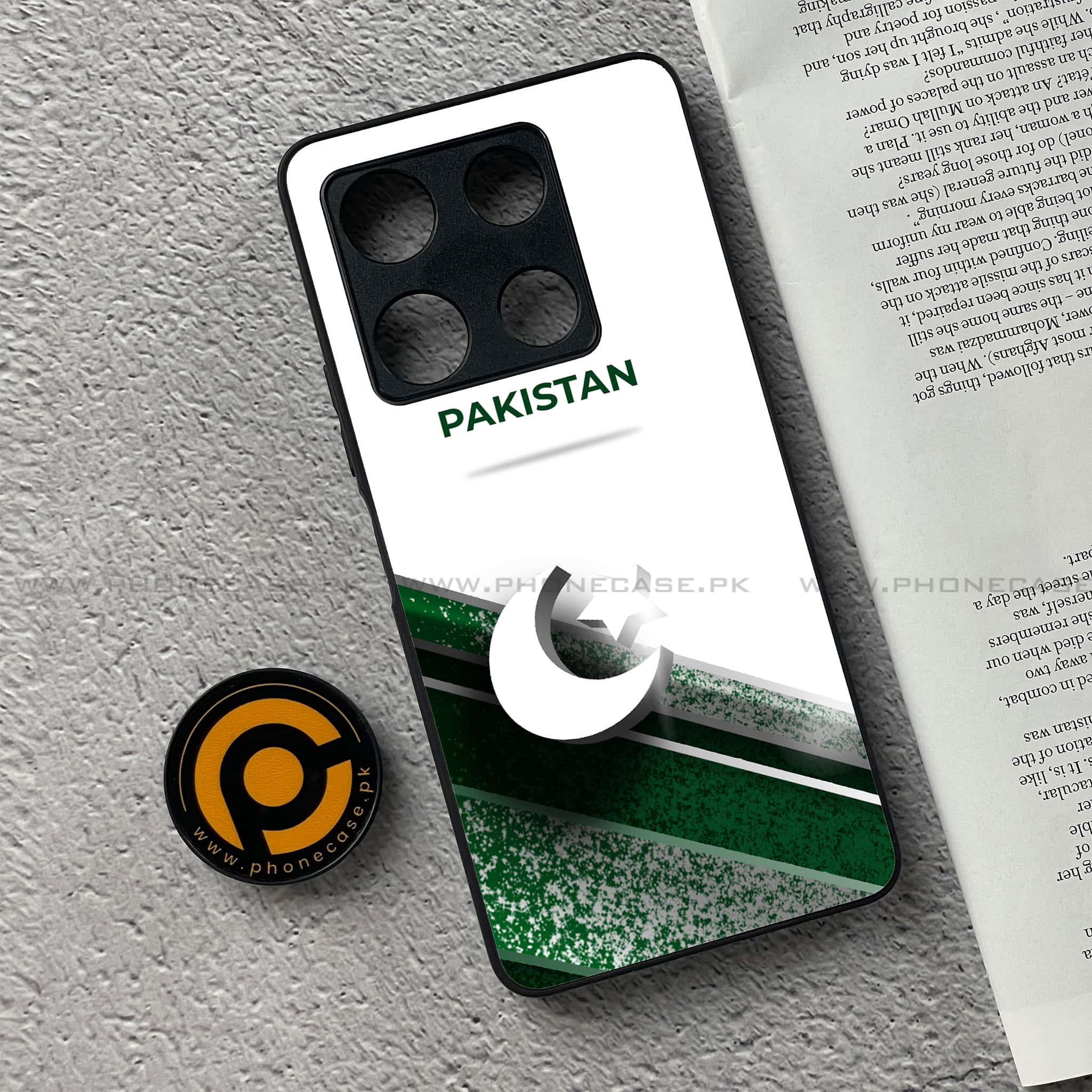 Infinix Note 30 Pro - Pakistani Flag Series - Premium Metal Printed soft Bumper shock Proof Case